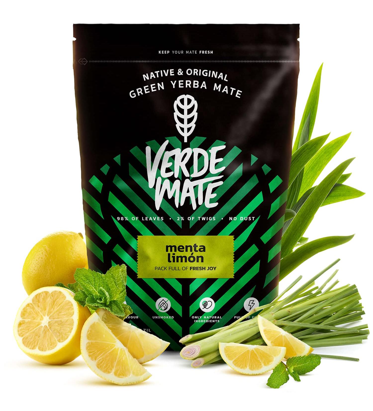 Verde Mate Green Menta Limon 500g Yerba Mate - Gluten Free, Unsmoked, Vegan | From Brazil - Buy Online on SooperMarket.com