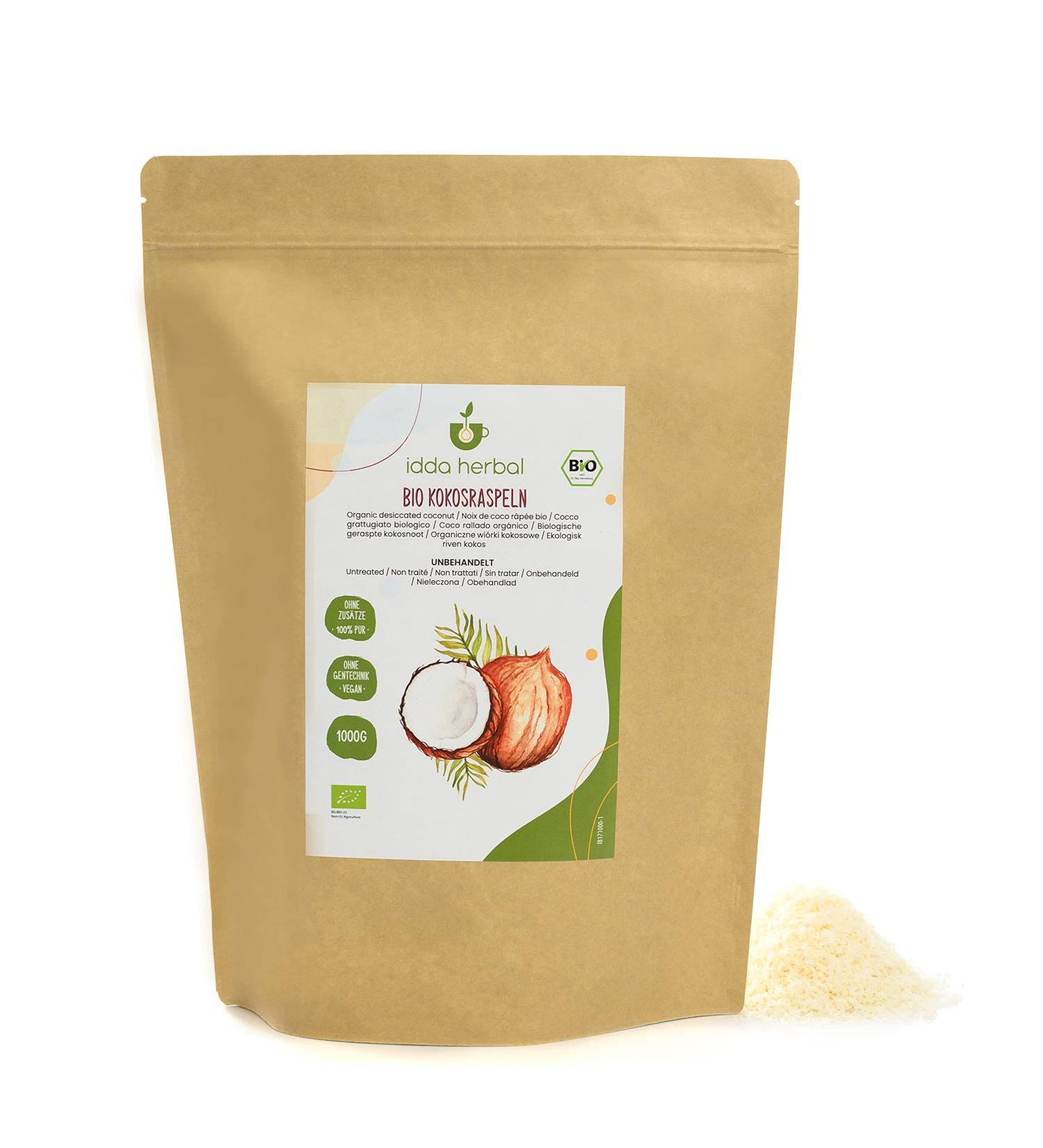 Organic Coconut Ribs 1kg | Unsweetened Unroasted Dried Coconut Flakes | 100% Natural Vegan Snack - Buy Online on SooperMarket.com