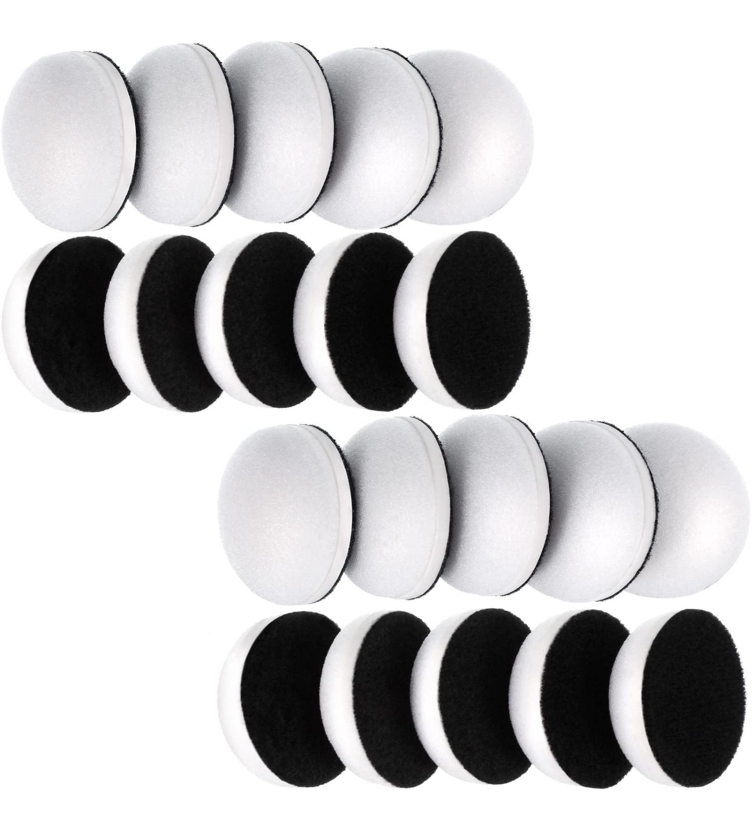 20 Pack Mini Ink Blending Foam Pads - Round White Sponge Refills for Card Making & Painting - Buy Online on SooperMarket.com