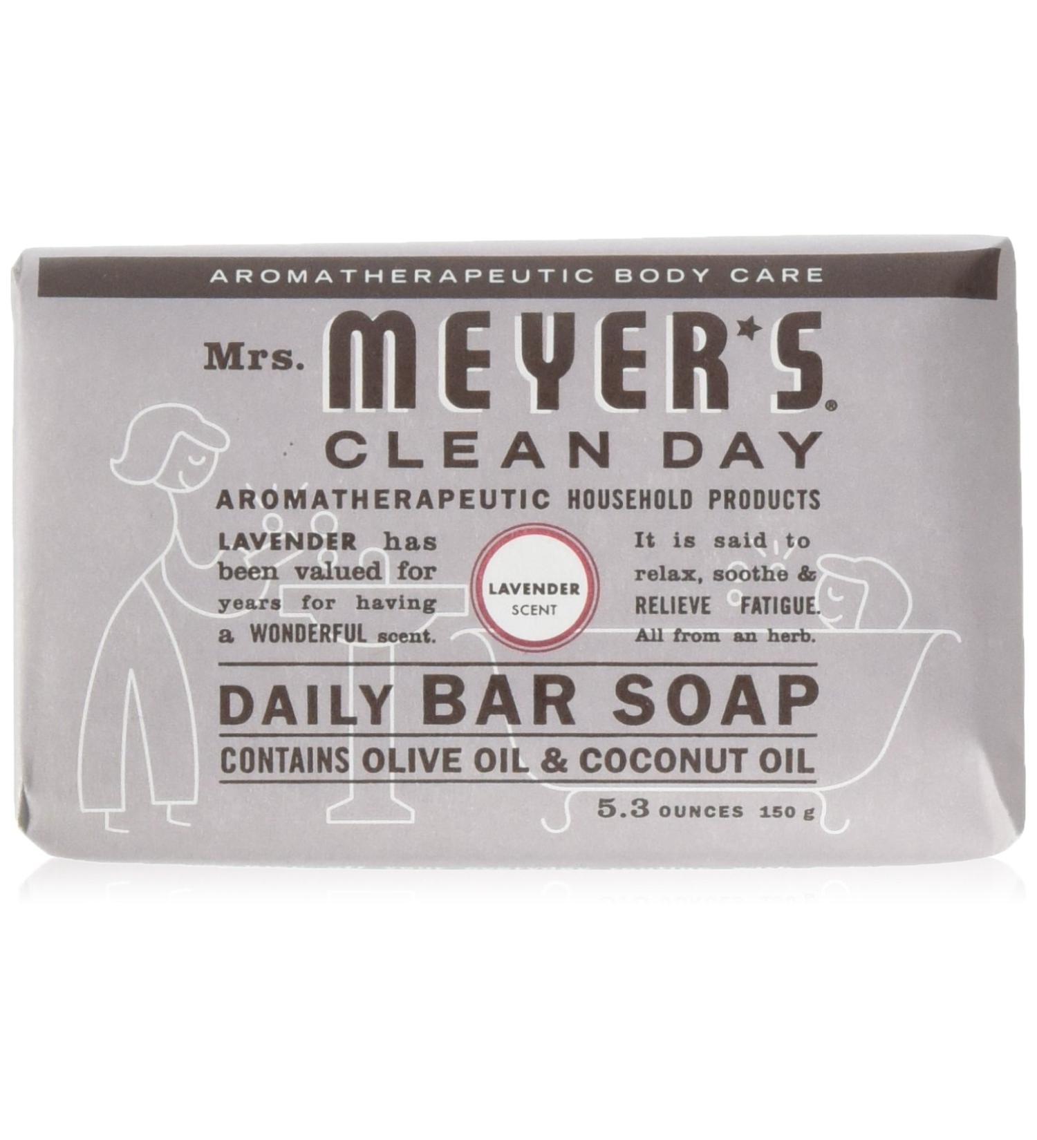 Mrs. Meyer's Lavender Bar Soap 5.3oz - Pack of 12 - Buy Online on SooperMarket.com