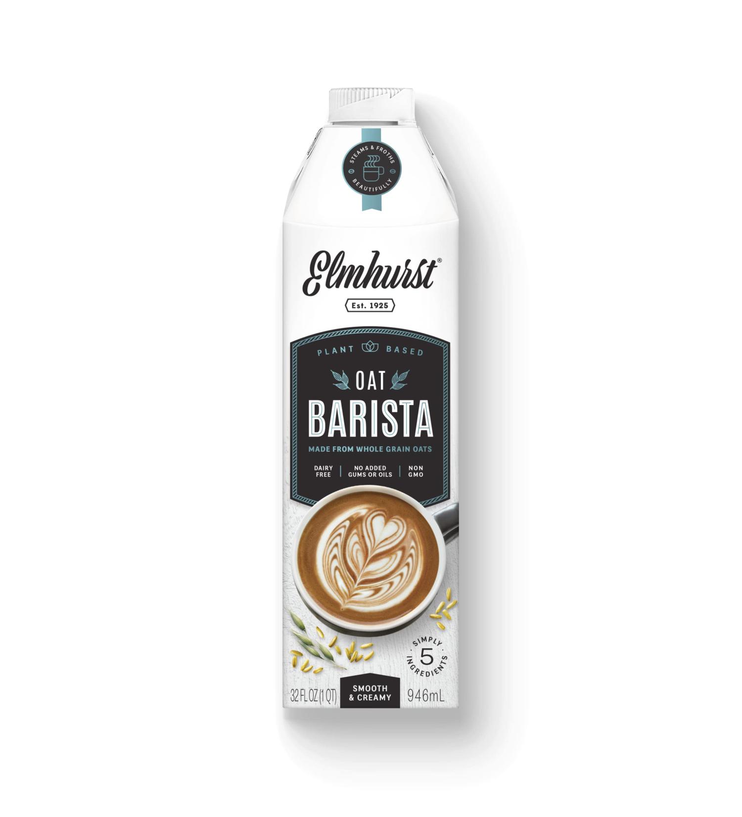 Elmhurst 1925 Barista Edition Oat Milk 32oz (Pack of 6) - Plant-Based & Vegan Options - Buy Online on SooperMarket.com