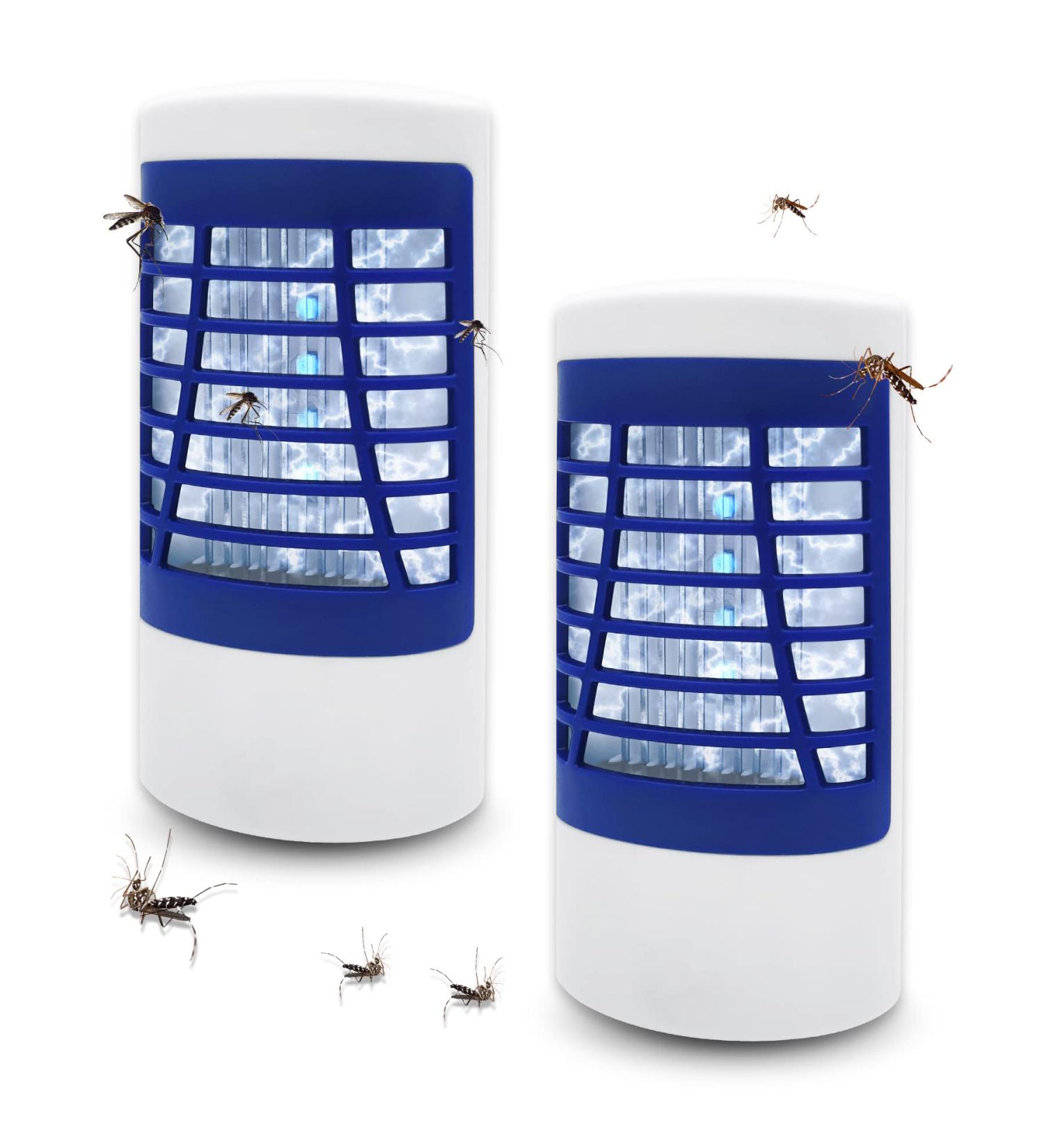 Bug Zapper Indoor Electronic Fly Zapper Lamp Non-Toxic Silent Insect Mosquito Killer Fly Killers Indoor for Home Use Effective Operation UV Insect Killer Fruit Fly Traps Indoor Blue - Buy Online on SooperMarket.com