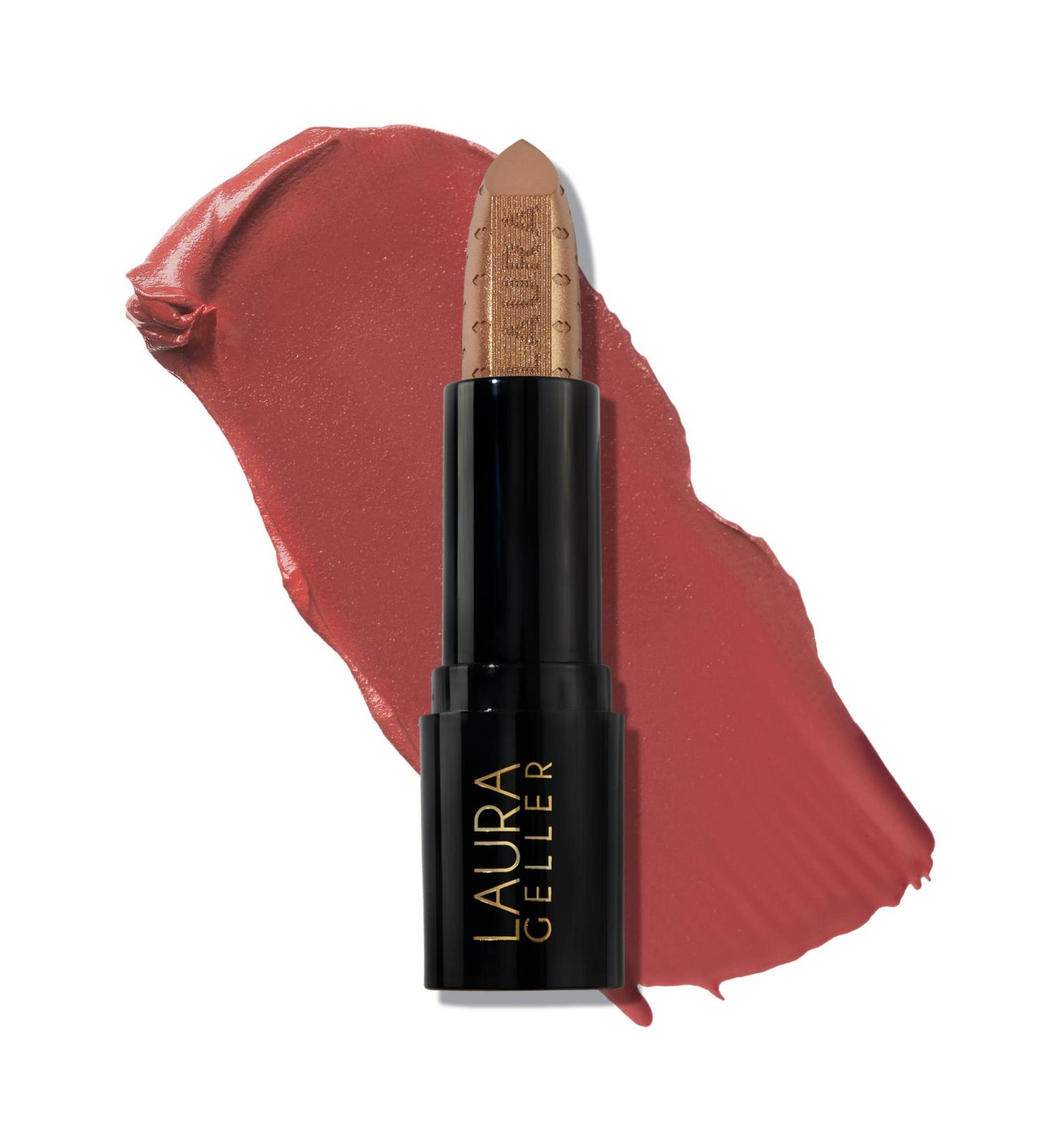 Laura Geller Gorgeous in Gold Radiant Rose Lipstick - Creamy Satin Finish - Limited Edition 0.75 oz - Buy Online on SooperMarket.com