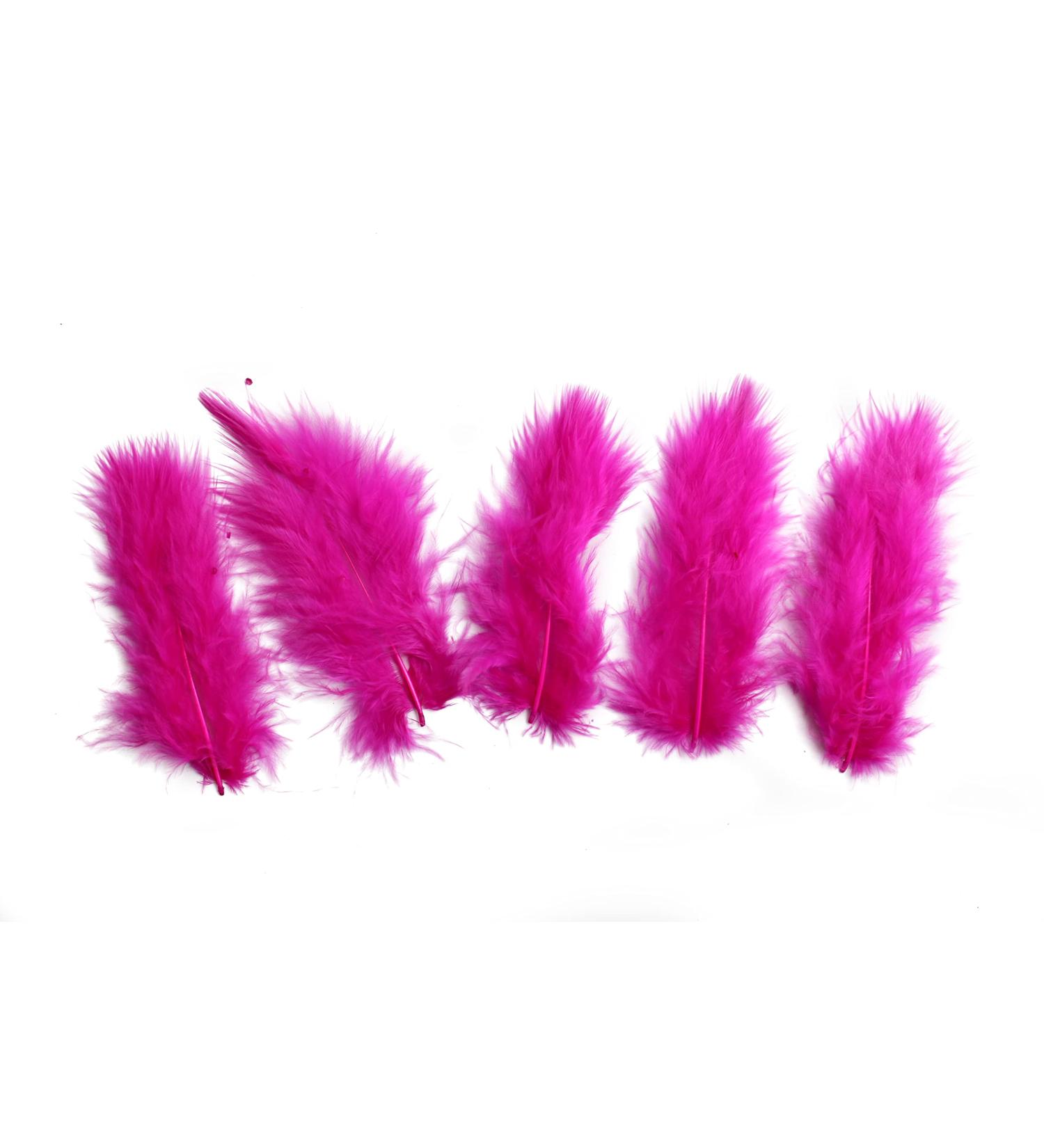 100 Pcs Hot Pink Decorative Feathers for DIY Crafts & Wedding Decor - Buy Online on SooperMarket.com