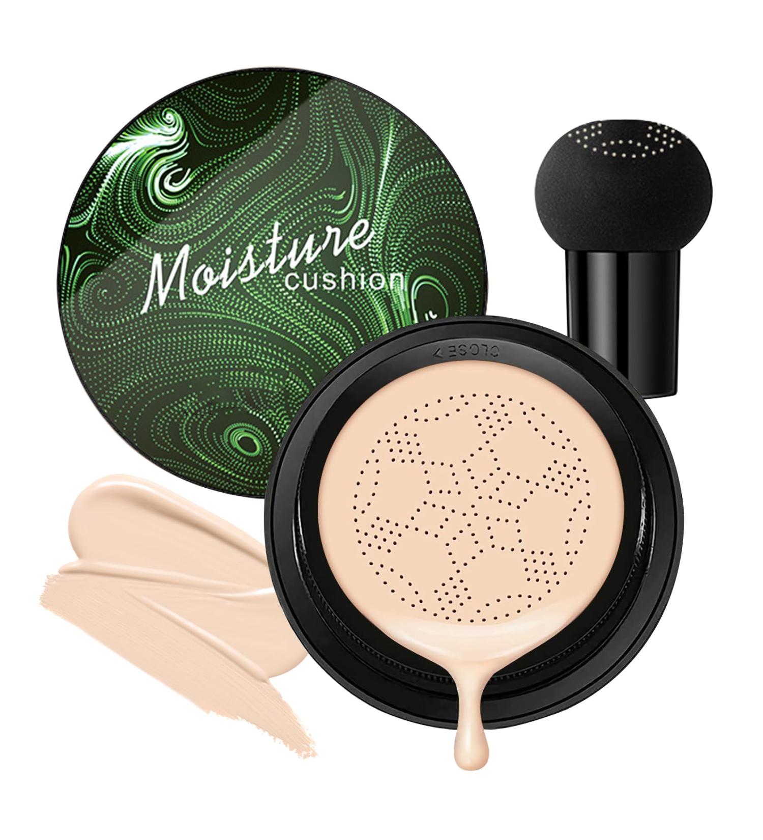 Mushroom Head Air Cushion CC Cream Foundation Moisturizing BB Cream Foundation Makeup Long Lasting CC Cream Liquid Foundation Matte Concealer Foundation Suitable for All Skin Types(Ivory 02) Ivory 01 - Buy Online on SooperMarket.com