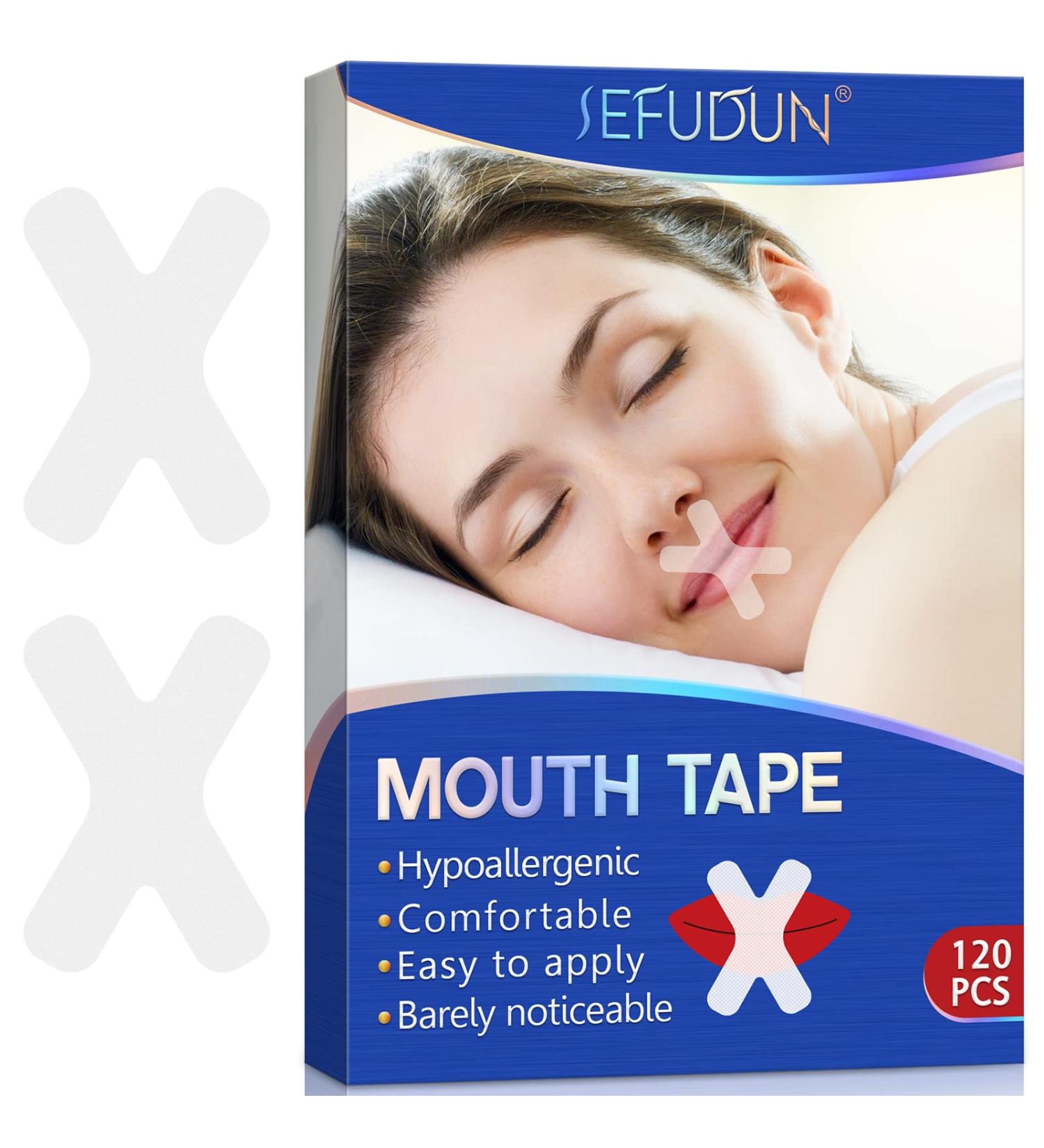 Sleep Strips 120 Pcs - Gentle Mouth Tape for Nose Breathing | Stop Snoring Solution for Men and Women | Improved Sleep Quality | Anti-Snoring Mouth Strips - Buy Online on SooperMarket.com