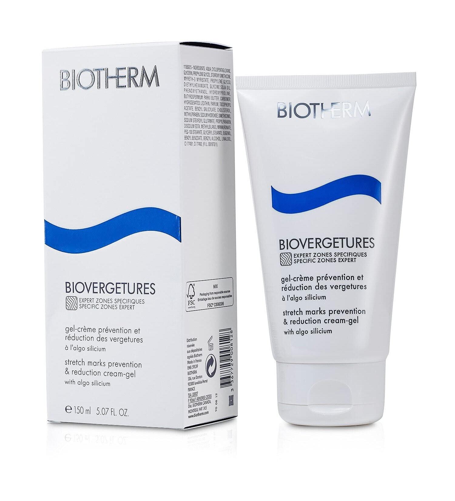 Biotherm Biovergetures Stretch Marks Prevention & Reduction Cream Gel 150ml - Effective Skin Care for Smooth & Resilient Skin - Buy Online on SooperMarket.com
