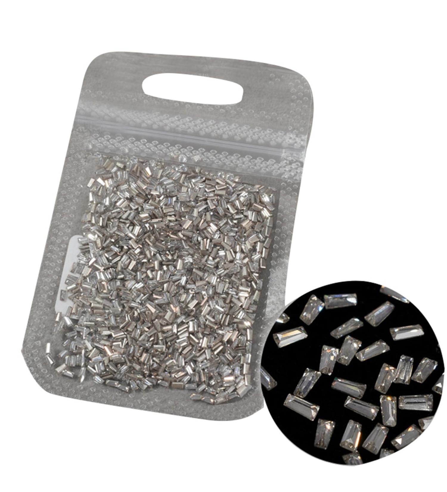 1440Pcs Flatback Rhinestones Nails Art For DIY Projects And Clothing Embellishments Crafts And Sewing Nails Art Decoration 03 small trapezoid - Buy Online on SooperMarket.com