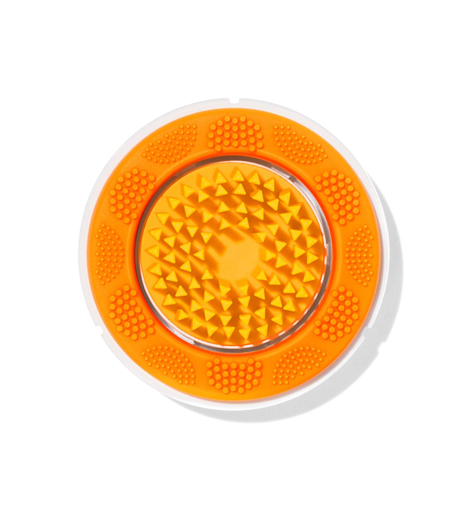 Clarisonic Sonic Face Exfoliator Brush Head | Gentle Orange Brush for Sensitive Skin | Brighten Skin with Exfoliating Cleansing Brush - Buy Online on SooperMarket.com
