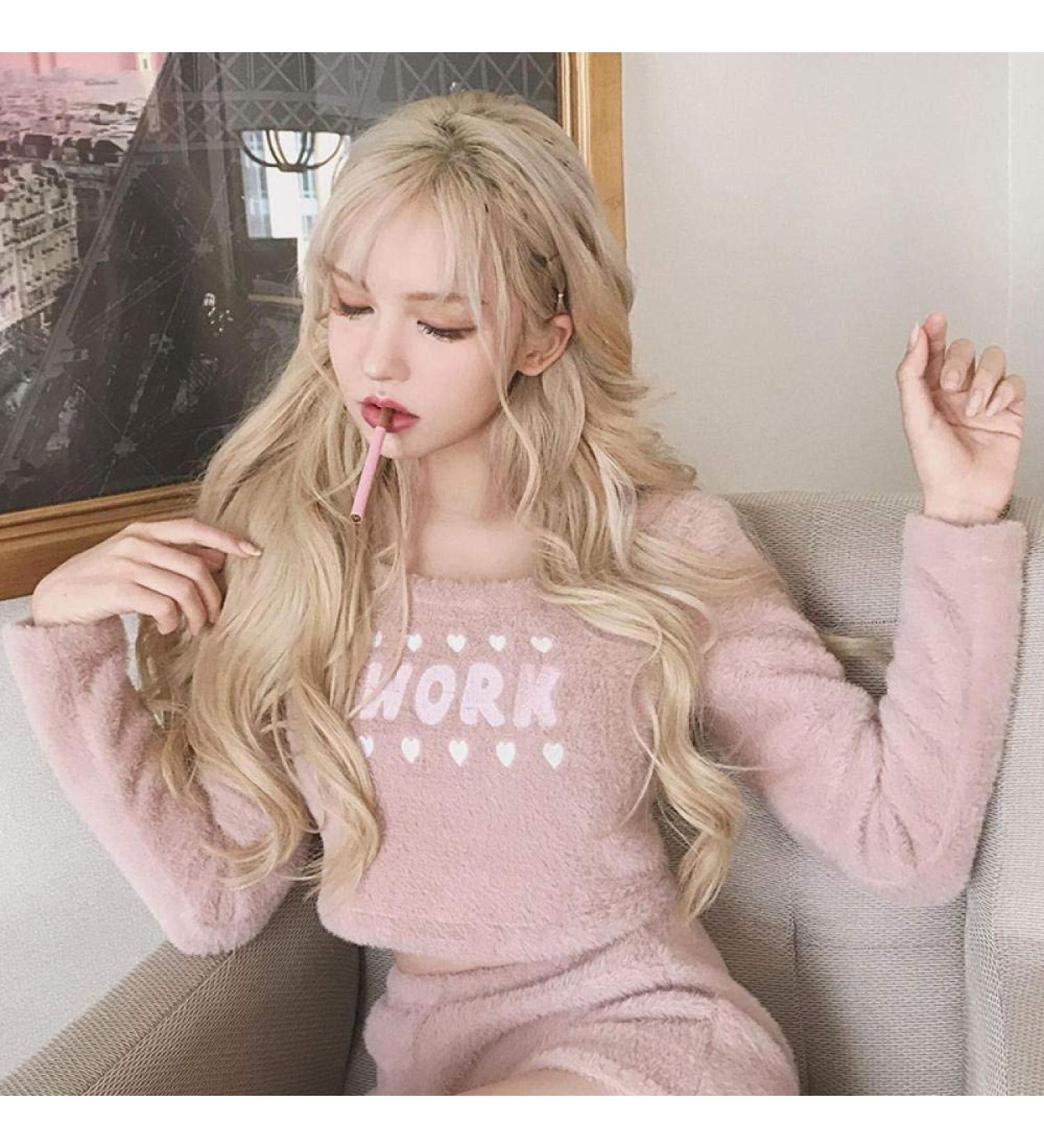 Long Curly Gray Wig with Bangs - Natural Fluffy Light Brown Hair for Women | Realistic Big Wave Style - Buy Online on SooperMarket.com