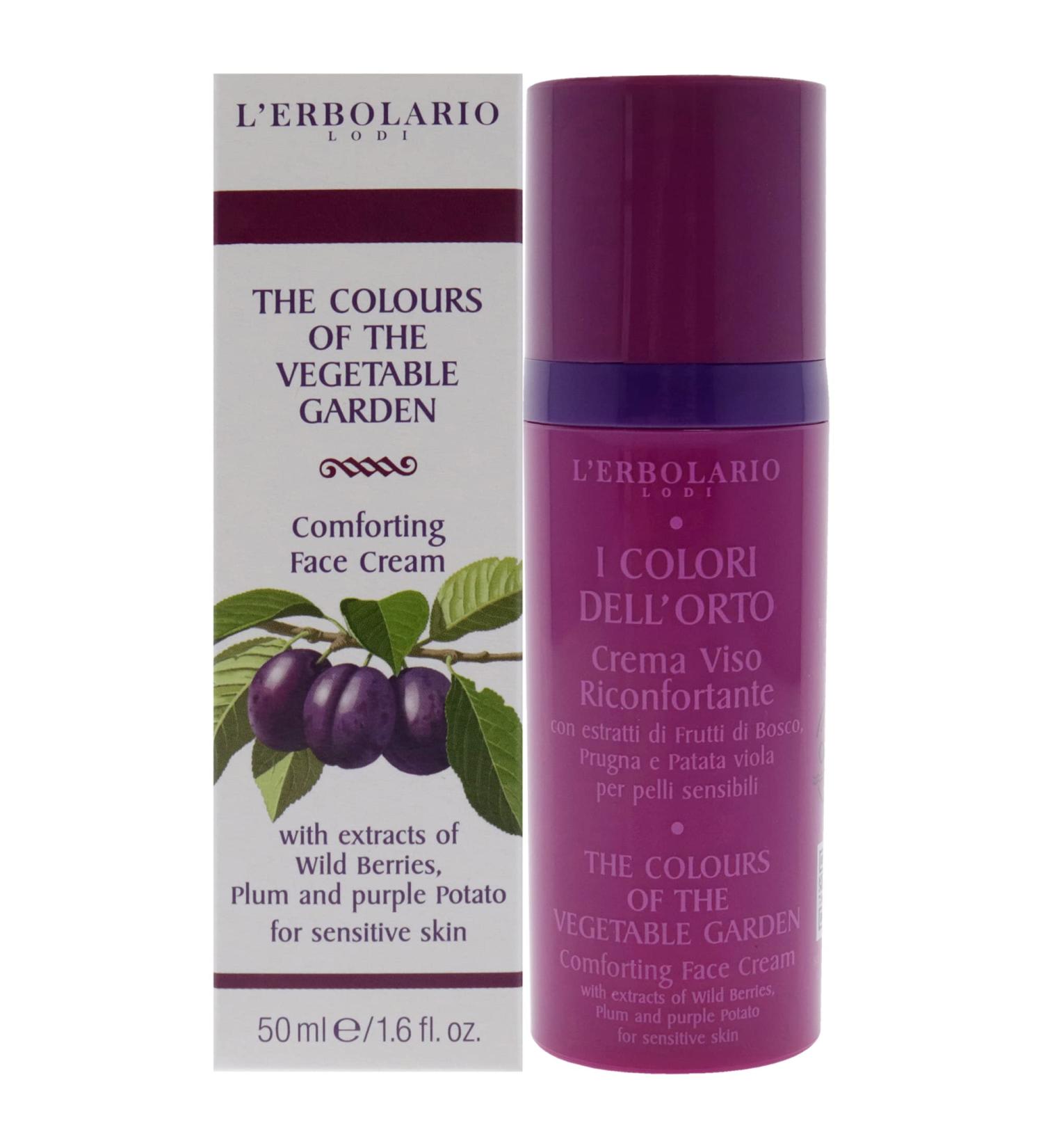 L'Erbolario The Colours of the Vegetable Garden Comforting Face Cream for Women - 1.6 oz | Buy Internationally | Natural Skincare - Buy Online on SooperMarket.com