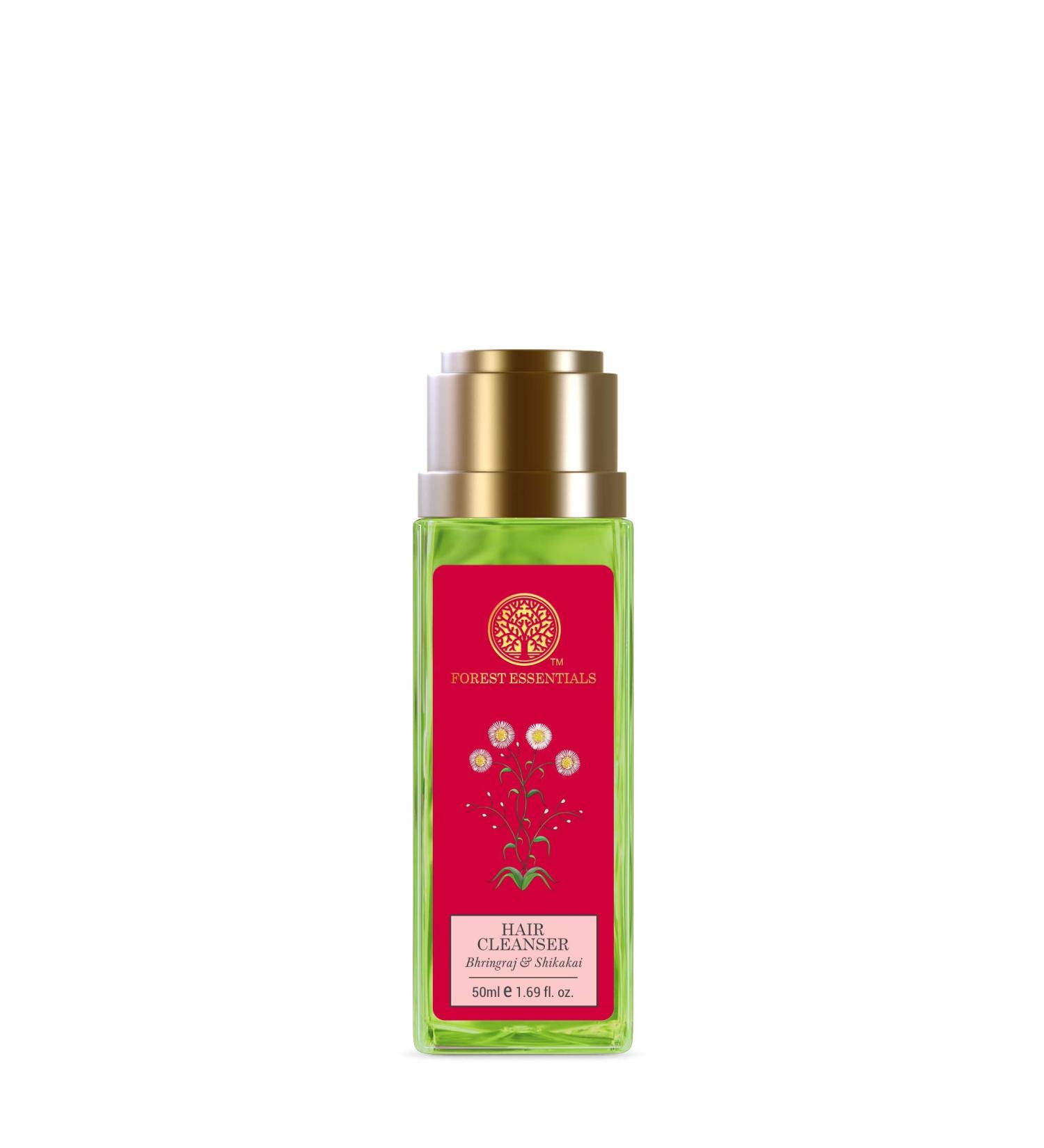 Buy Forest Essentials Hair Cleanser Bhringraj & Shikakai 50ml - Nourishing Natural Shampoo for Healthy Hair | International Shipping Available - Buy Online on SooperMarket.com