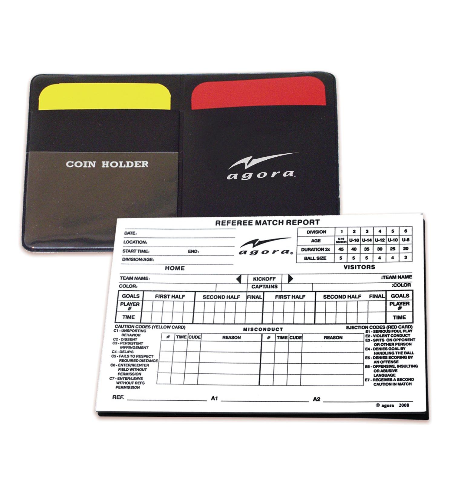 AGORA Soccer Referee Data Set - Black | Essential Tool for Soccer Referees - Buy Online on SooperMarket.com