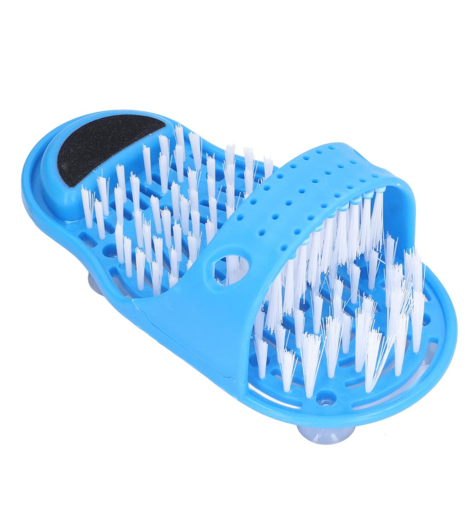 Shower Foot Scrubber for Simple Feet Cleaning Foot Washer for Shower Floor Mat with Suction Cups Removes Dead Skin Improves Relieves Pressure Blue - Buy Online on SooperMarket.com