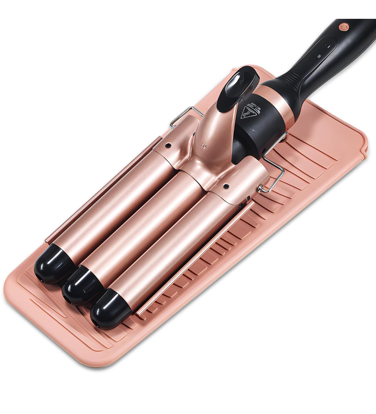 Large Heat Resistant Mat | Professional Silicone Pad for Curling Irons & Hair Tools | Pink Heat Mat for Safe Use - Buy Online on SooperMarket.com
