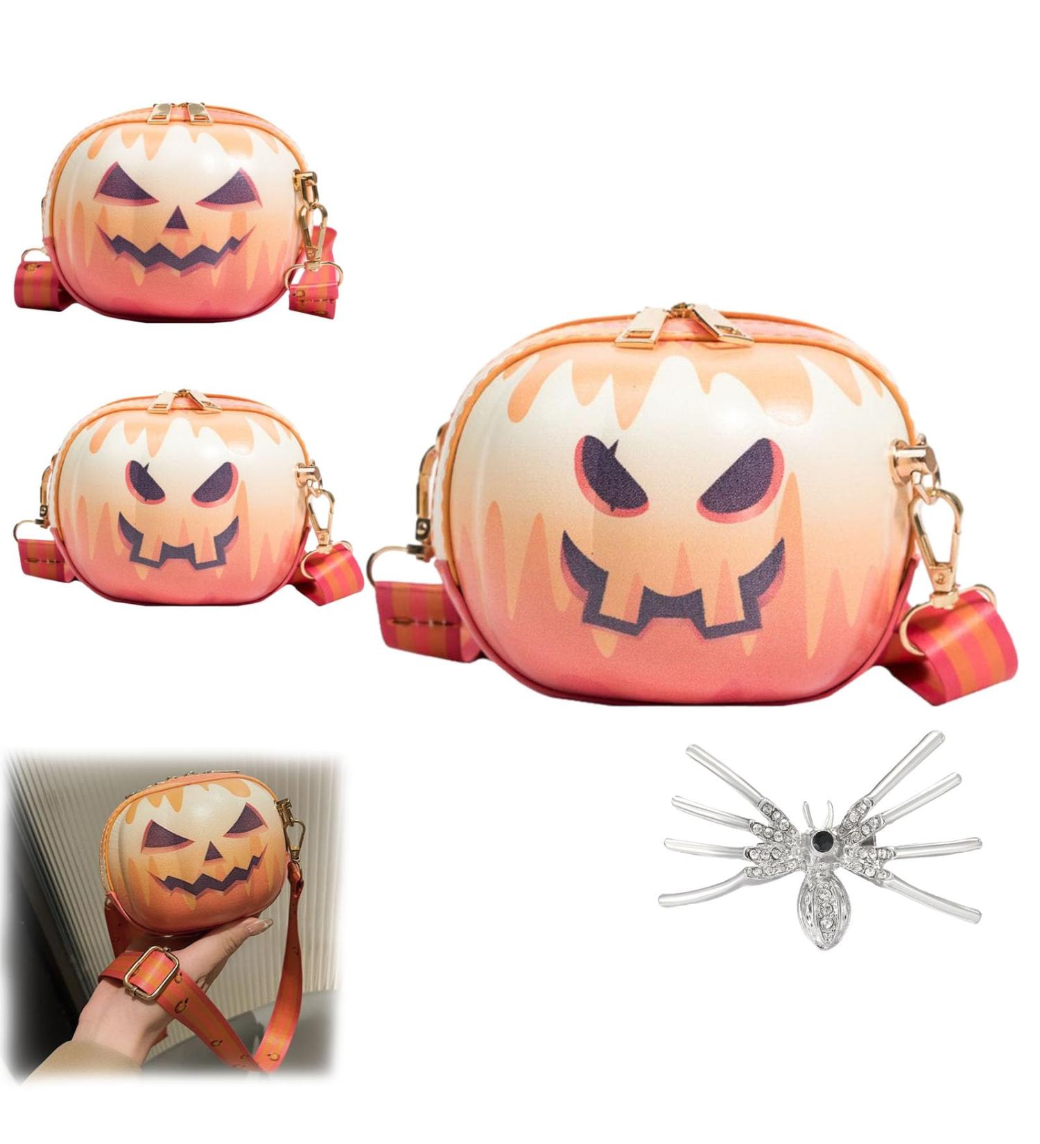 HOPASRISEE Little Pumpkin Halloween Bag Halloween Pumpkin Shoulder Bag Pumpkin Crossbody Bag Halloween Girl Candy Pack - Buy Online on SooperMarket.com