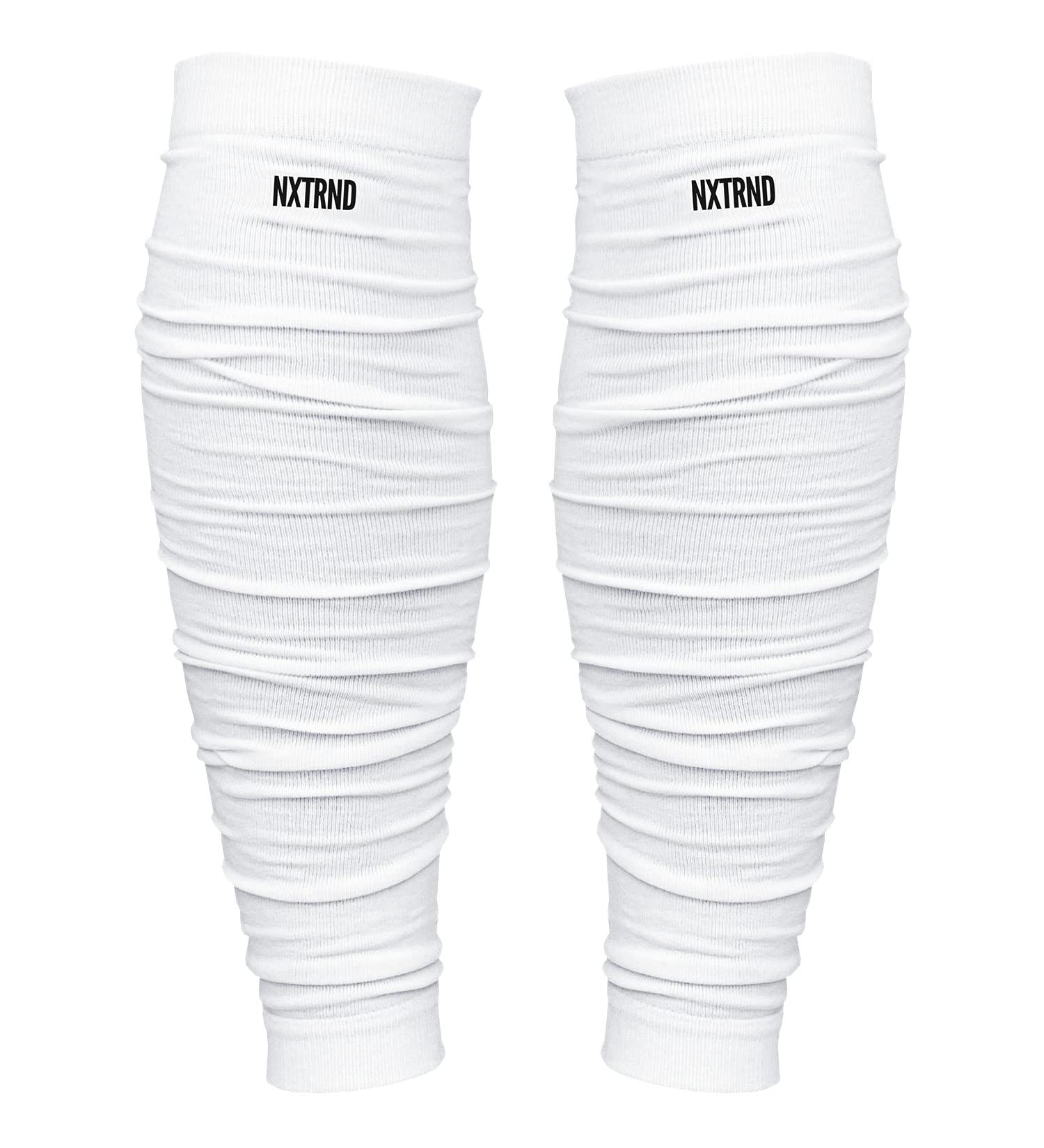 Nxtrnd Football Leg Sleeves for Men & Boys - White - One Size (Pair) - Buy Online on SooperMarket.com