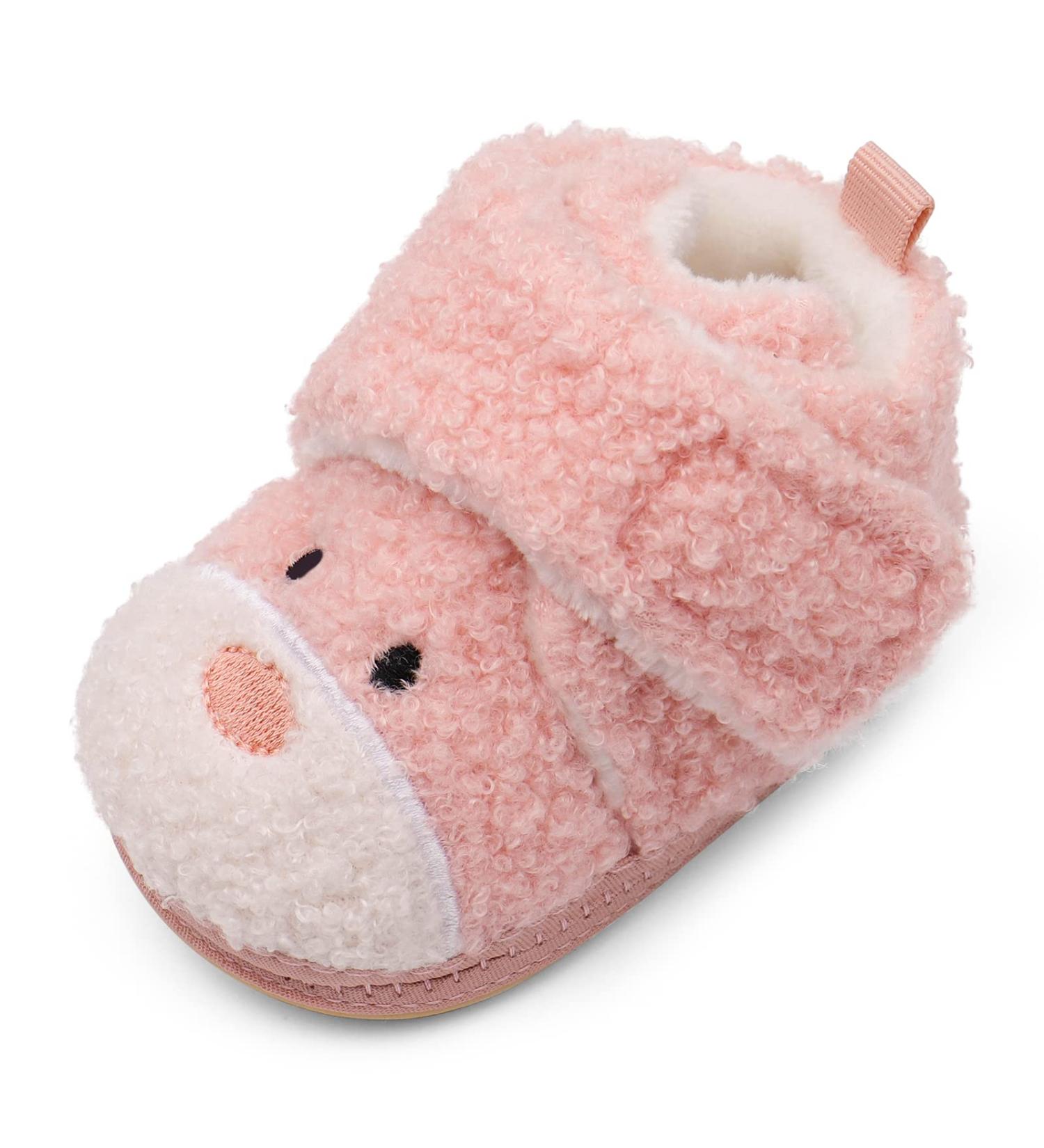 Cheerful Mario Baby Winter Home Slippers - First Walking Pram Shoes for Boys and Girls - Buy Online on SooperMarket.com