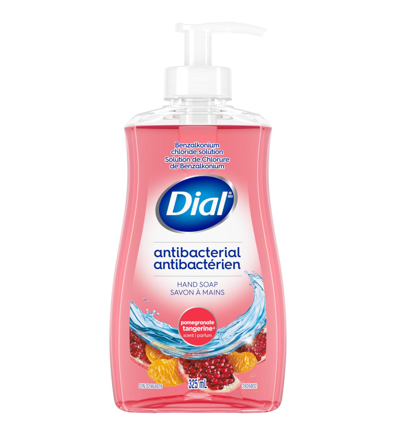 Dial Antibacterial Liquid Hand Soap Pomegranate Tangerine 325ml Tangerine 325 ml (Pack of 1) - Buy Online on SooperMarket.com