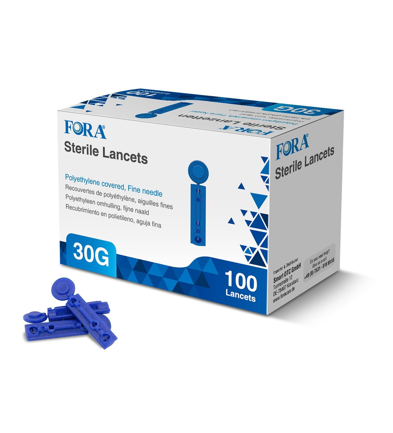 FORA Lancets 30 g sterile / 100 pieces
