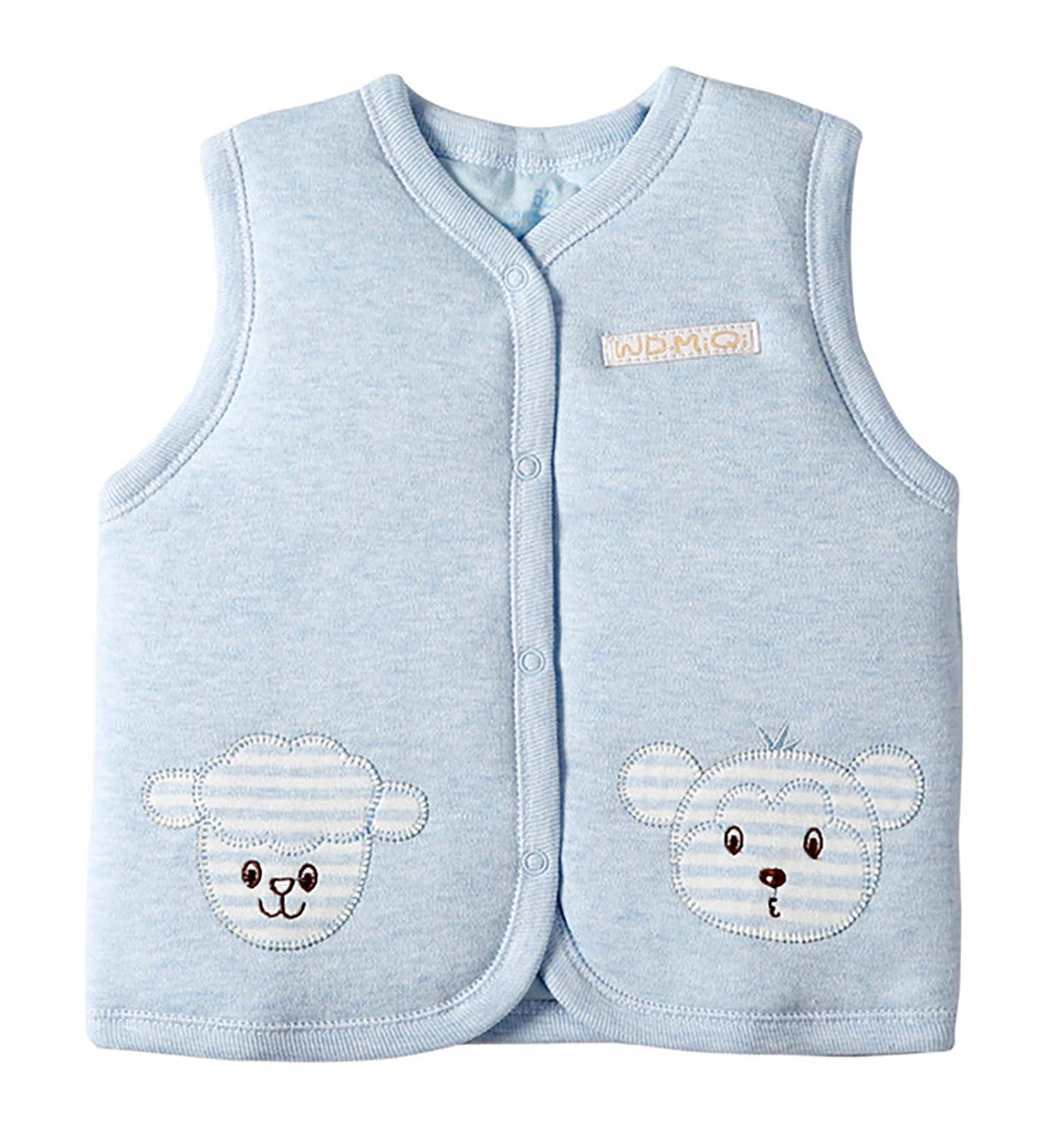 XYIYI Baby Warm Cotton Vest - Unisex Infant Toddler Padded Waistcoat (Blue, 6-9 Months) - Buy Online on SooperMarket.com