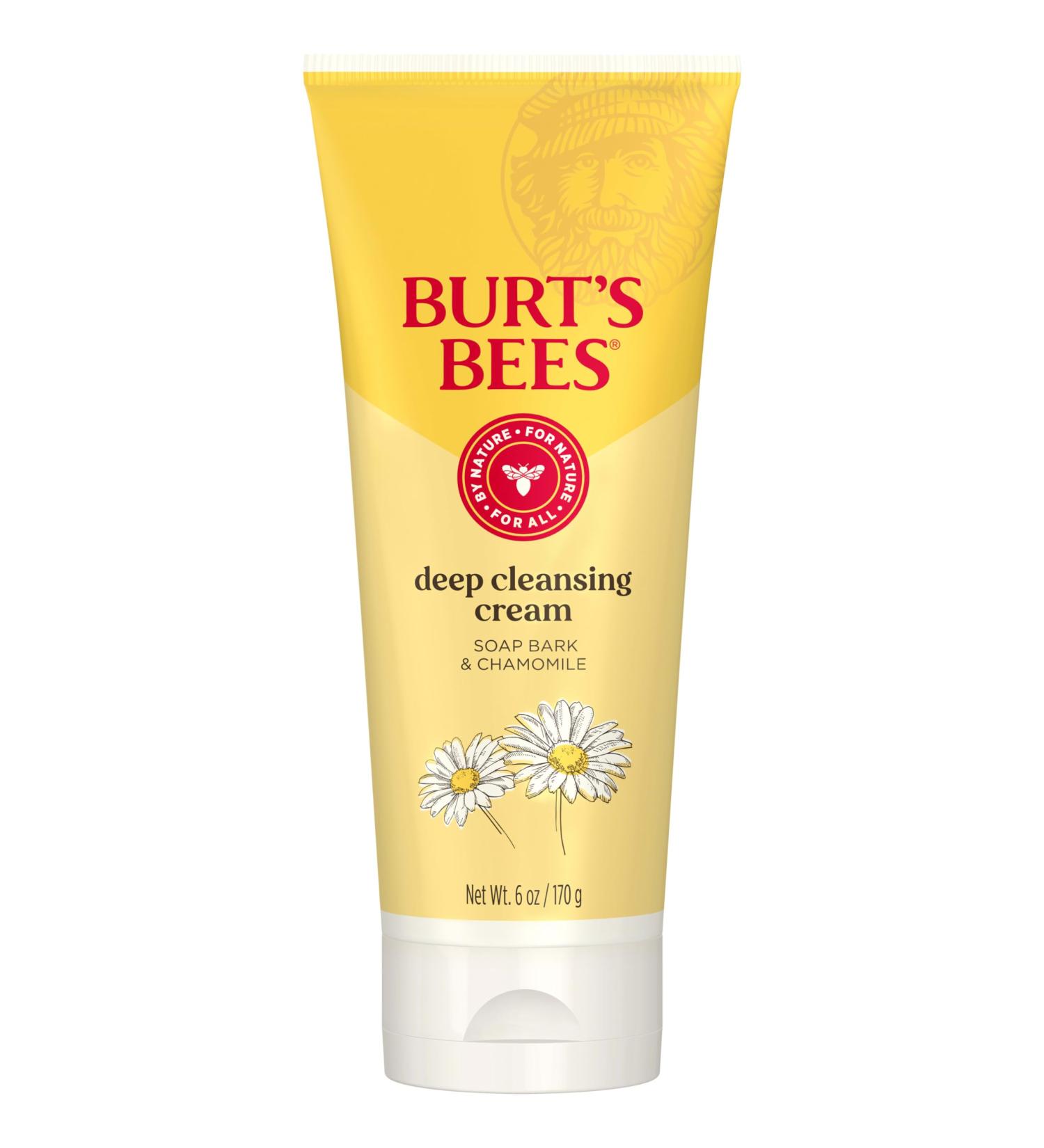 Burt's Bees Deep Cleansing Cream - 98.9% Natural Soap Bark & Chamomile 6oz | Shop Internationally - Buy Online on SooperMarket.com