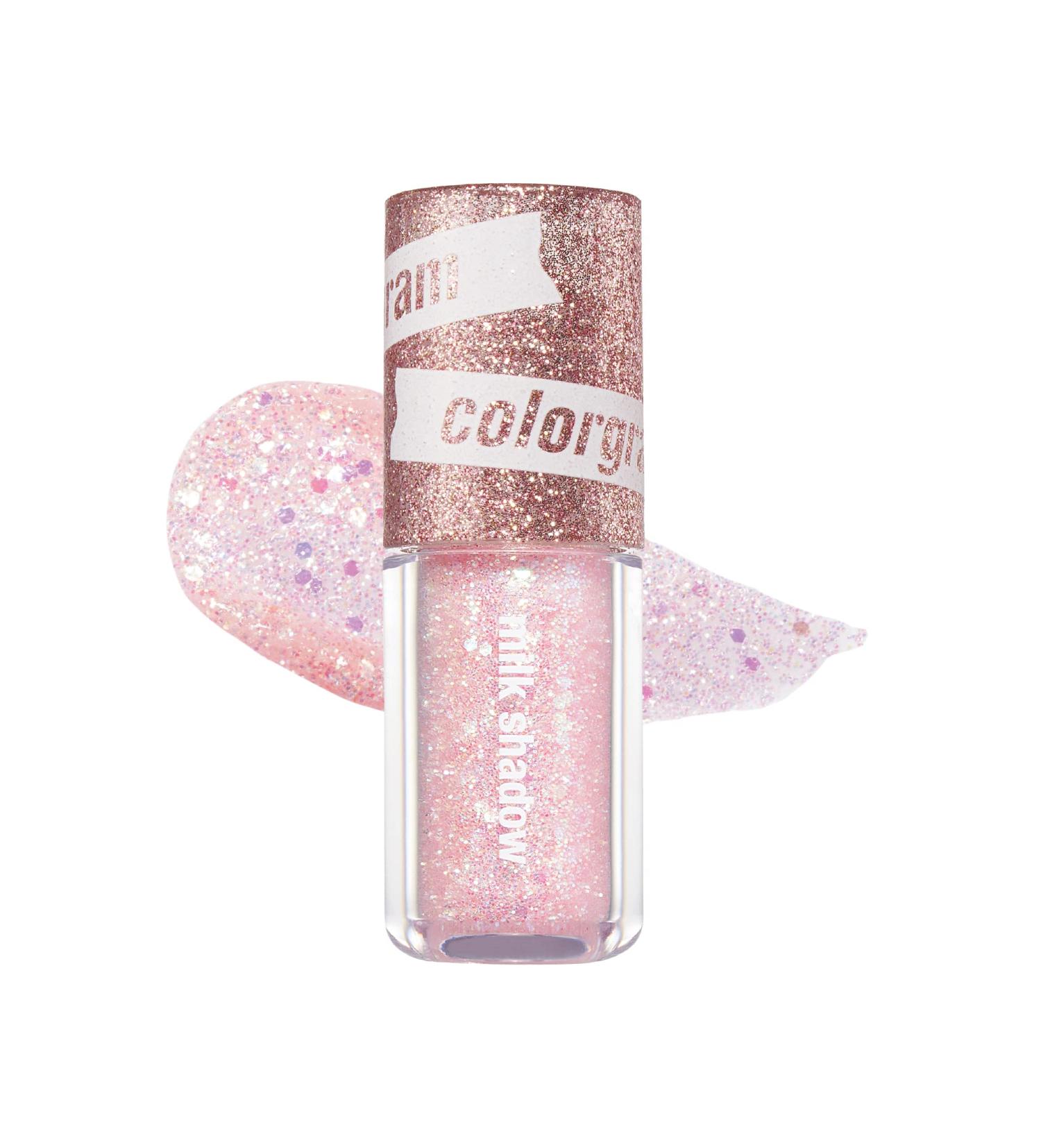 COLORGRAM Milk Bling Shadow 02 Opal Flash | Liquid Glitter Eyeshadow 3.2g - Long-Lasting Shimmer for Daily Makeup - Buy Online on SooperMarket.com
