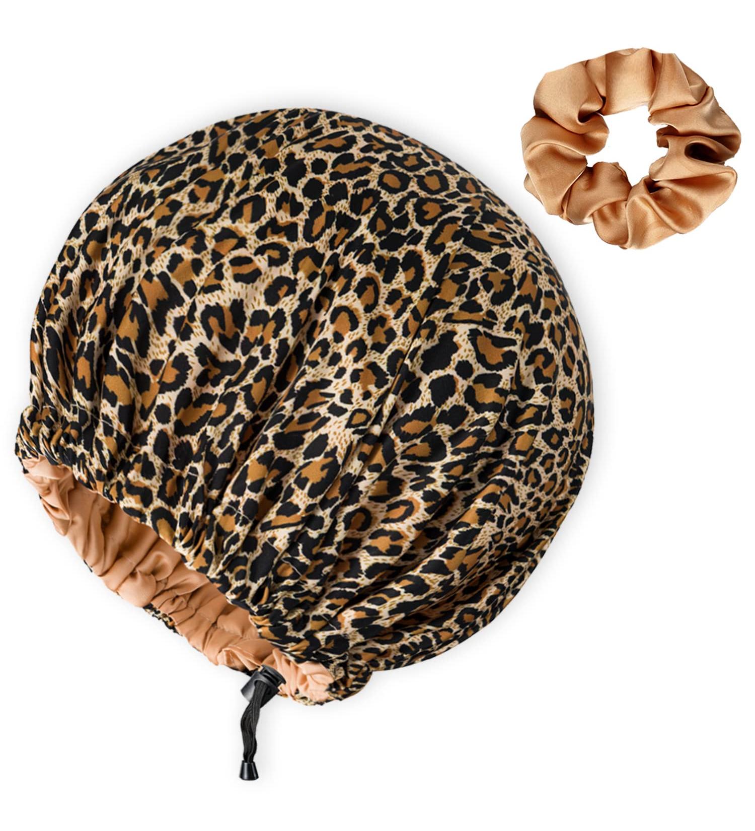 Silk Satin Hair Bonnet for Sleeping - Curly Hair Wrap for Black Women Men - Reusable, Designer, Large - Shower Cap, Night Cap, Head Scarf - Soft and Stylish - Buy Online on SooperMarket.com