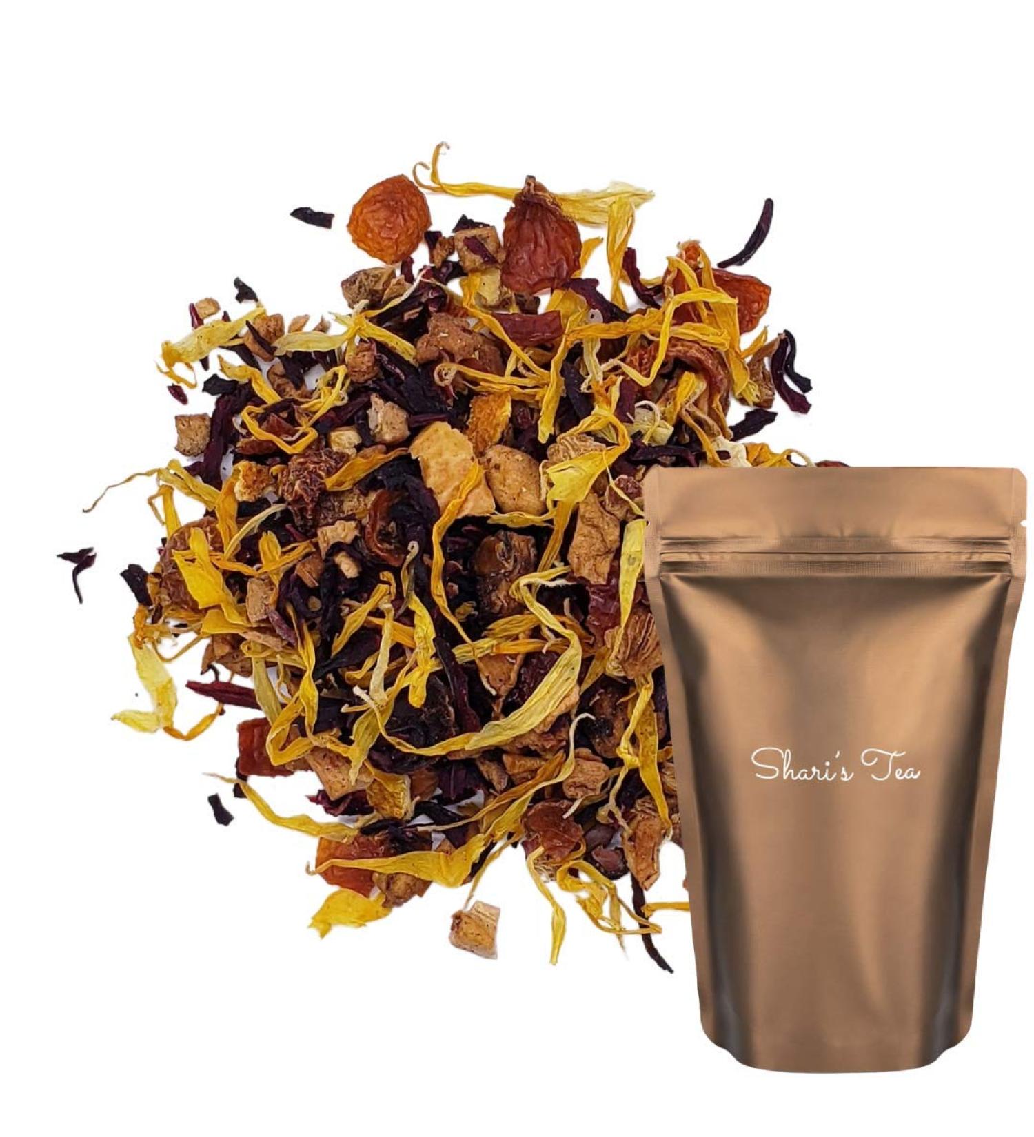 Shari's Tea Island Mist Herbal Tea - Caffeine-Free, 3 oz Bag (28 Cups) | Hot & Iced Tea, Naturally Flavored - Buy Online on SooperMarket.com