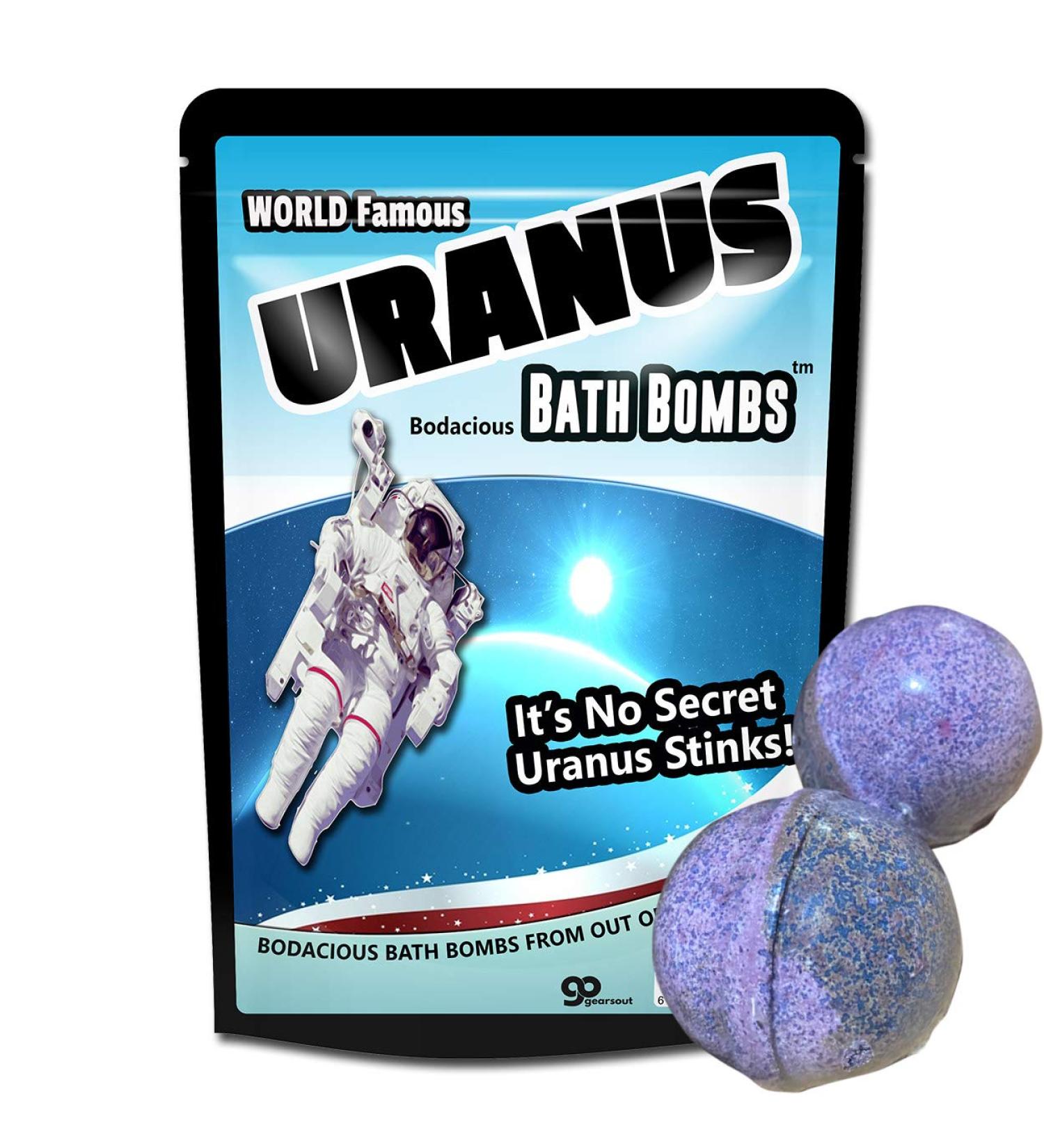 Uranus Bath Bombs XL- Fun & Funny Space Gags for Teen Boys and Men - Great Stocking Stuffers and Gift Ideas for Teens and Adults - Buy Online on SooperMarket.com