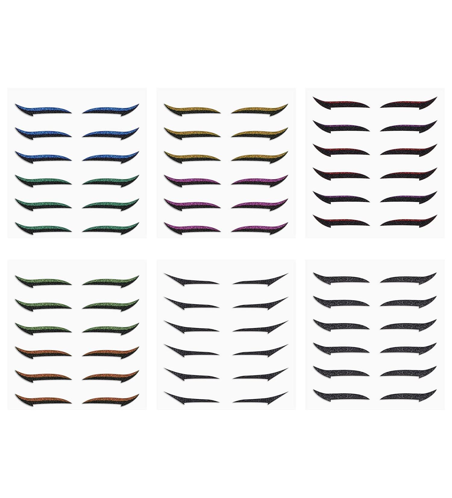 Cat Eye Makeup Double Eyelid Sticker: 36 Reusable Eyeliner and Lash Enhancer Stickers - Buy Online on SooperMarket.com