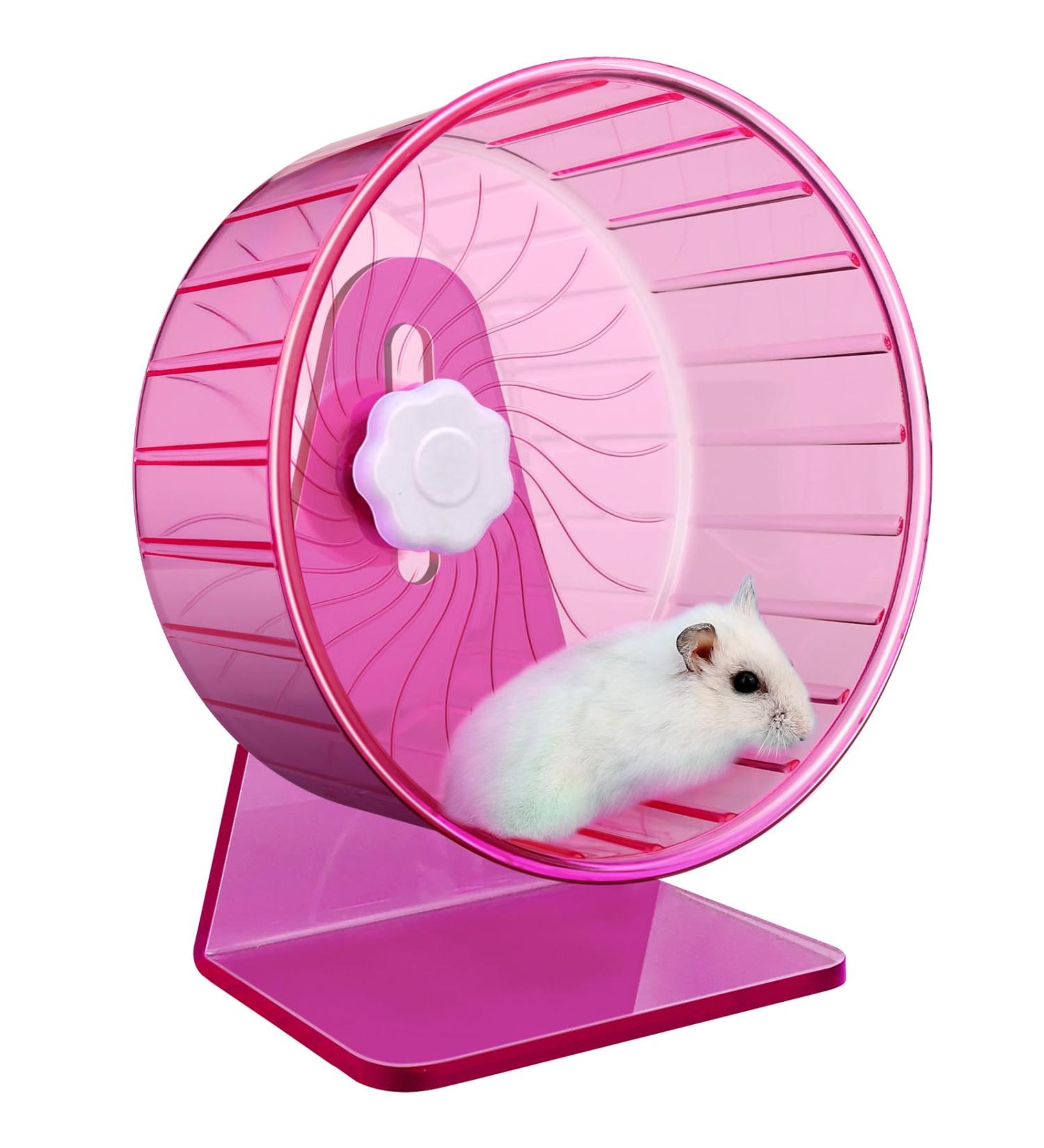 Hamster Wheel Silent Wheel Super Silent Hamster Exercise Wheels Silent Hamster Wheel Adjustable Stand Hamsters Exercise Wheels Quiet Rat Wheel ( 5.5 inch Pink) 5.5 inch Pink - Buy Online on SooperMarket.com