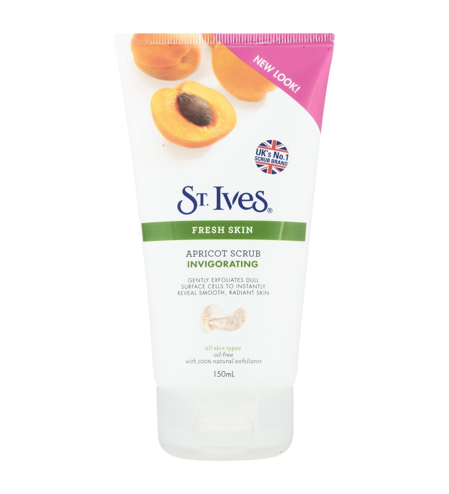 St. Ives Apricot Facial Scrub 150ml - Exfoliating and Refreshing Formula - Buy Online on SooperMarket.com