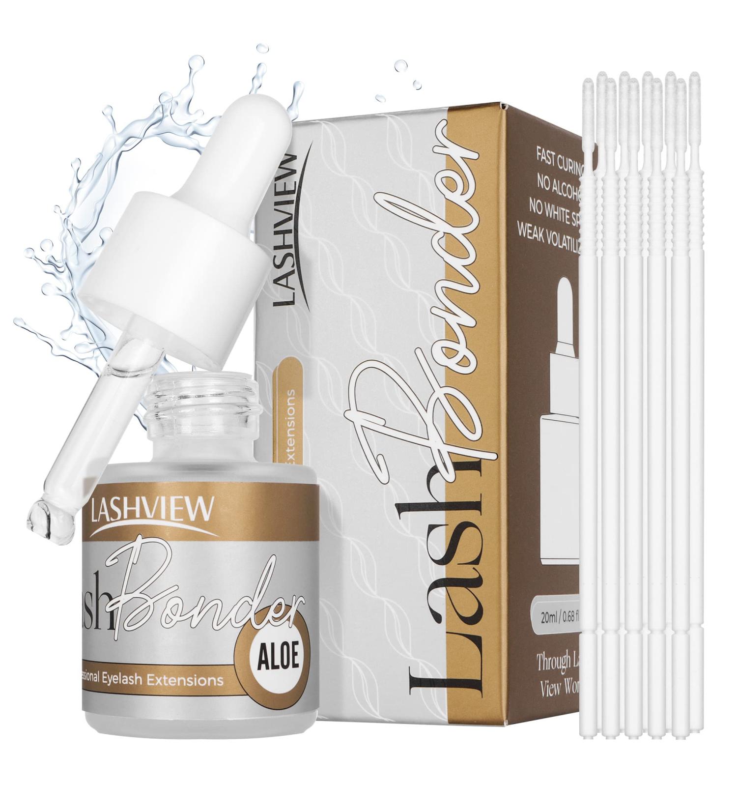 LASHVIEW Lash Bonder 20ml-Aloe | Eyelash Extension Sealant for Longer Retention | Water & Oil Proof | Low Irritation | Increase Lash Retention by up to 30% - Buy Online on SooperMarket.com