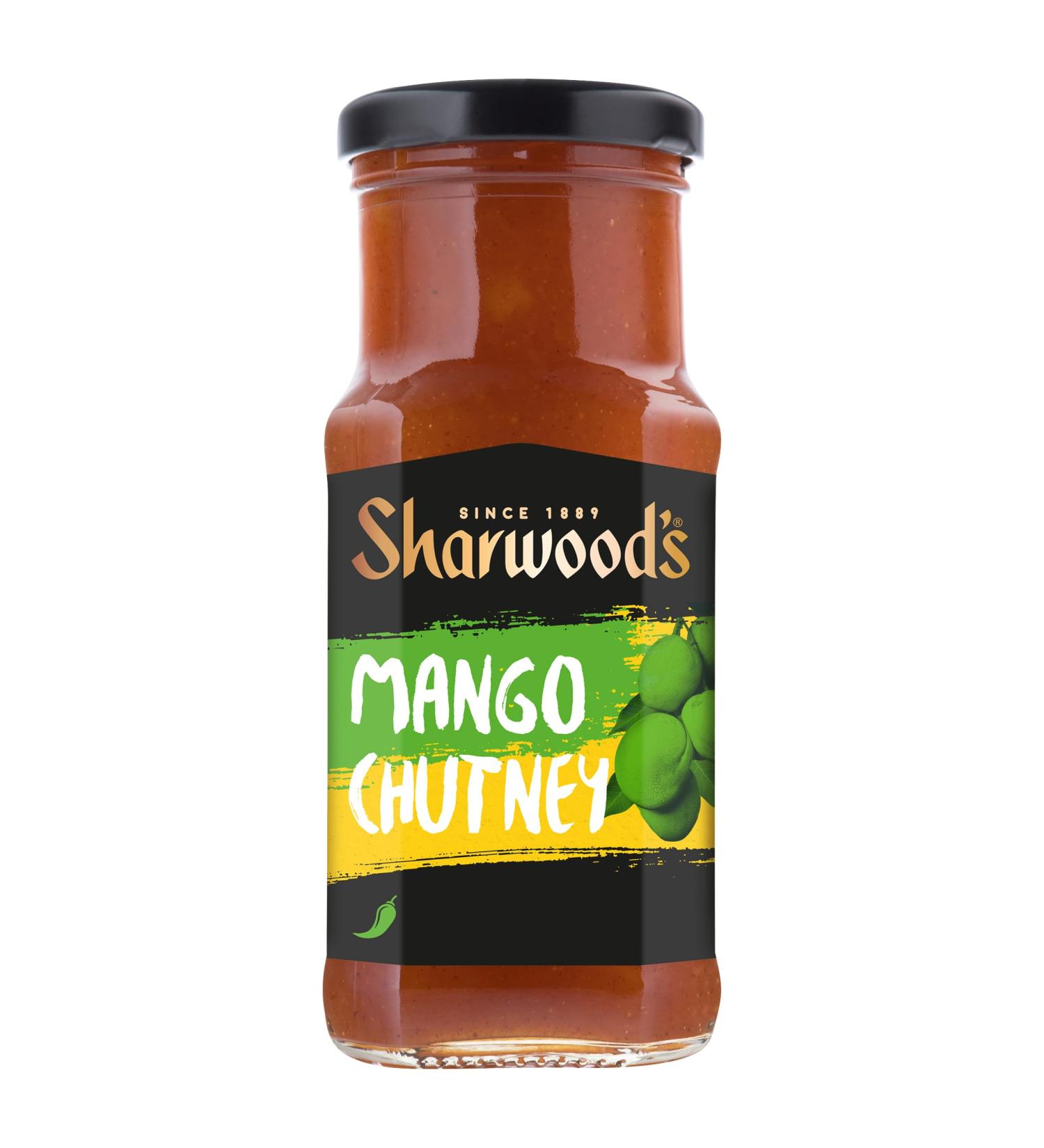 Sharwood's Green Label Mango Chutney 530g Jar - Authentic Indian Condiment (1 Pack) - Buy Online on SooperMarket.com