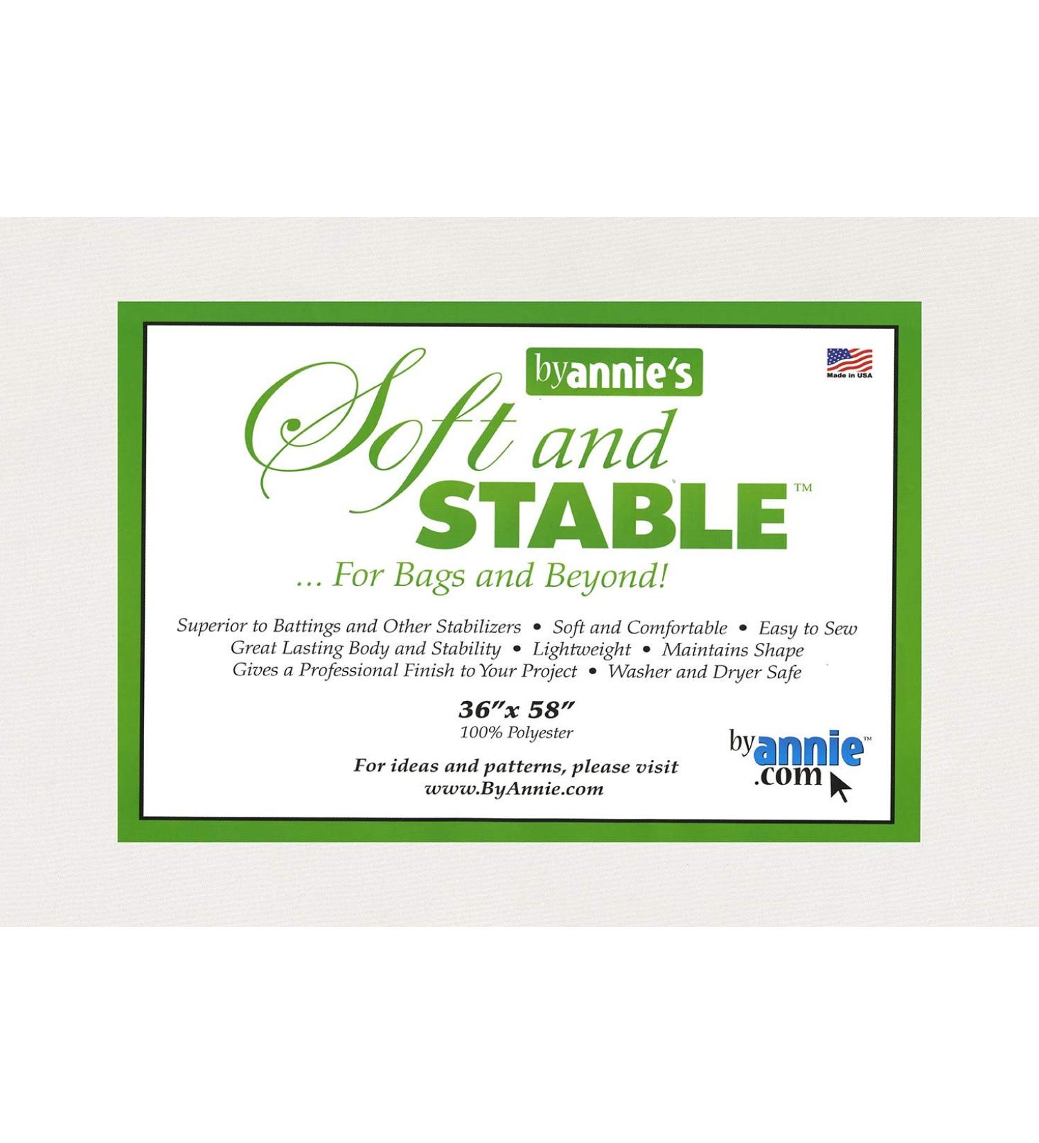 Soft and Stable White 100% Polyester Stabilizer 36in x 58in