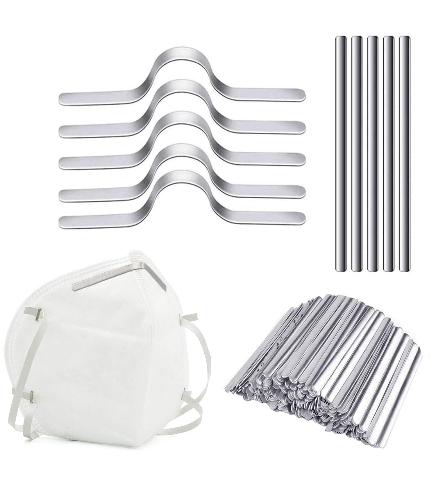 100Pcs Metal Nose Bridge Strip for Masks - Premium Aluminum Nose Strip for DIY Masks & Crafts - Buy Online on SooperMarket.com