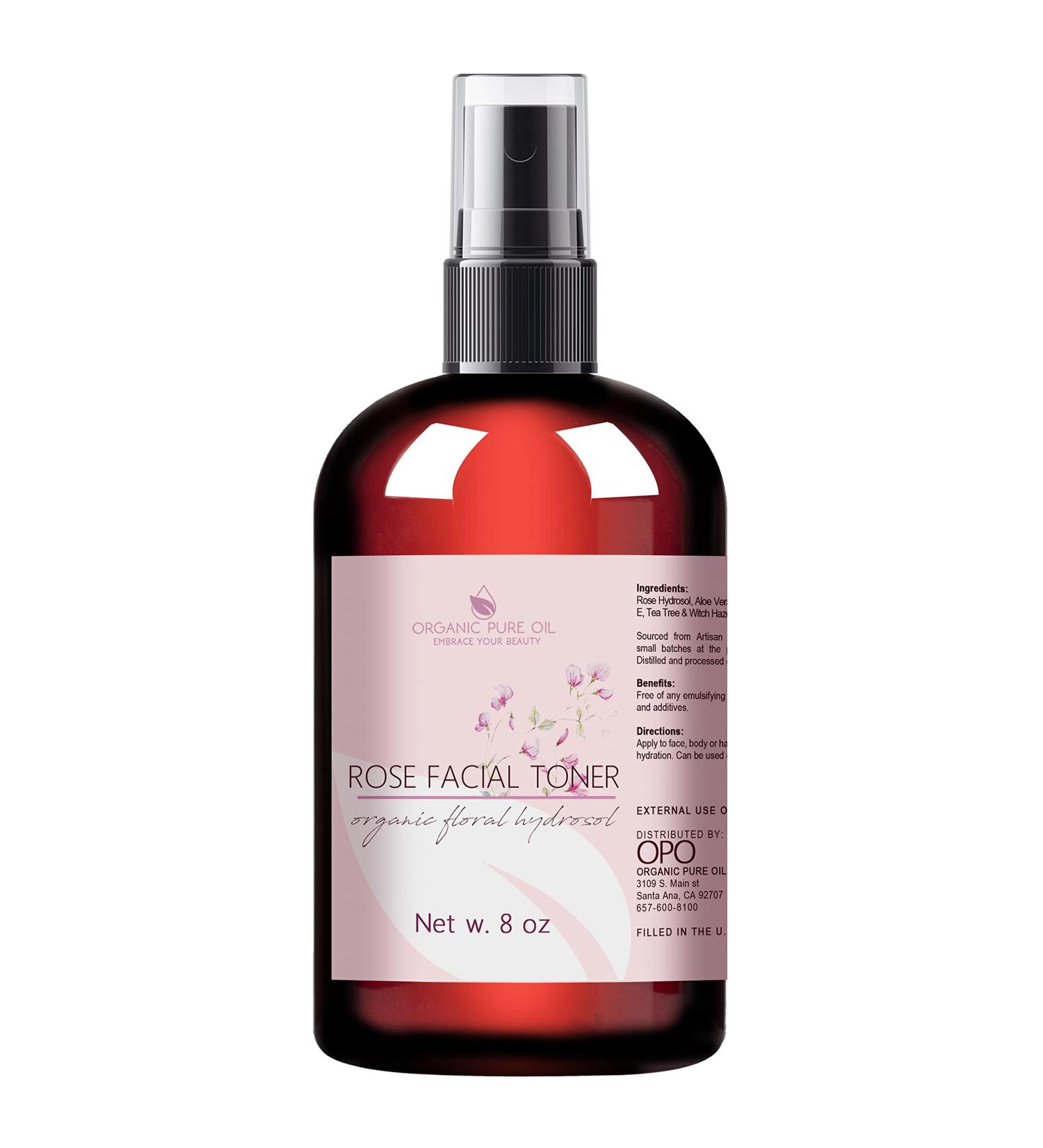 Buy OPO Rose Water Facial Toner Spray - 100% Natural Bulgarian Rosewater with Aloe & Tea Tree Hydrating & Rejuvenating Face Mist (8 oz) - No Alcohol International Shipping Available - Buy Online on SooperMarket.com
