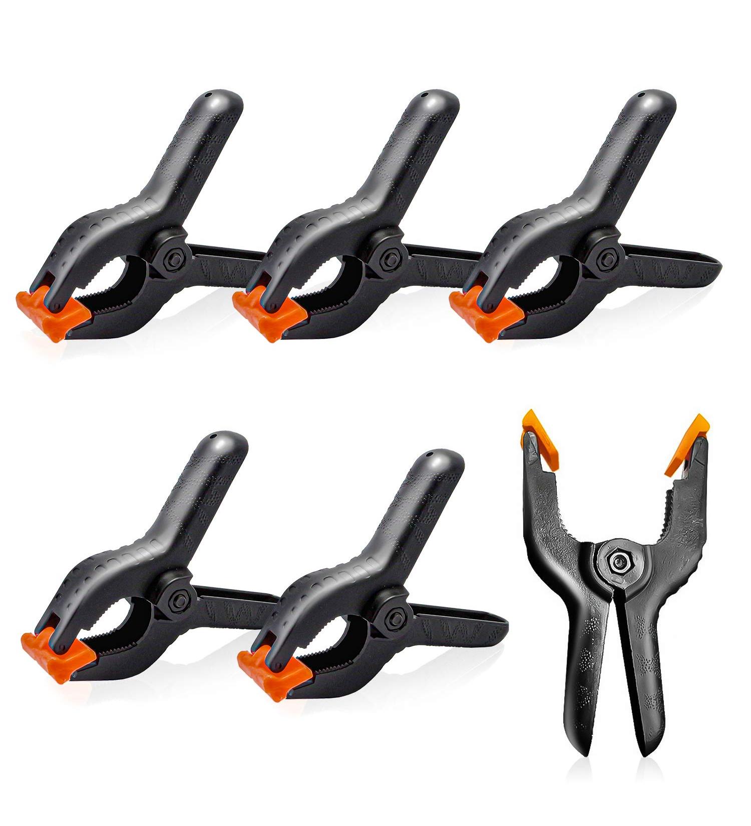 LimoStudio 6 PCS Photo Spring Clips for Studio Backdrop Clamp - 3.75 inch Muslin Spring Clamp Clip for Fabric, Paper, Canvas - AGG1242 (6 Pack) - Buy Online on SooperMarket.com