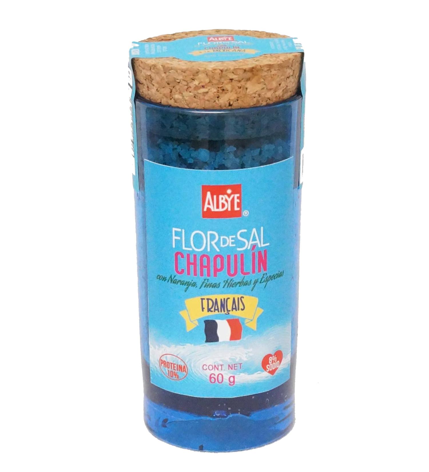 Fleur de Sel of Chapuline French Style with Zeste d Orange Fine Herbs and Spices Protein10% Low Sodium 8% Unbreakable Tumbler 60g for Cocktails Gourmet Cooking and Fusion with Spirits Tastes like France. The Caviar of Salt! - Buy Online on SooperMarket.com
