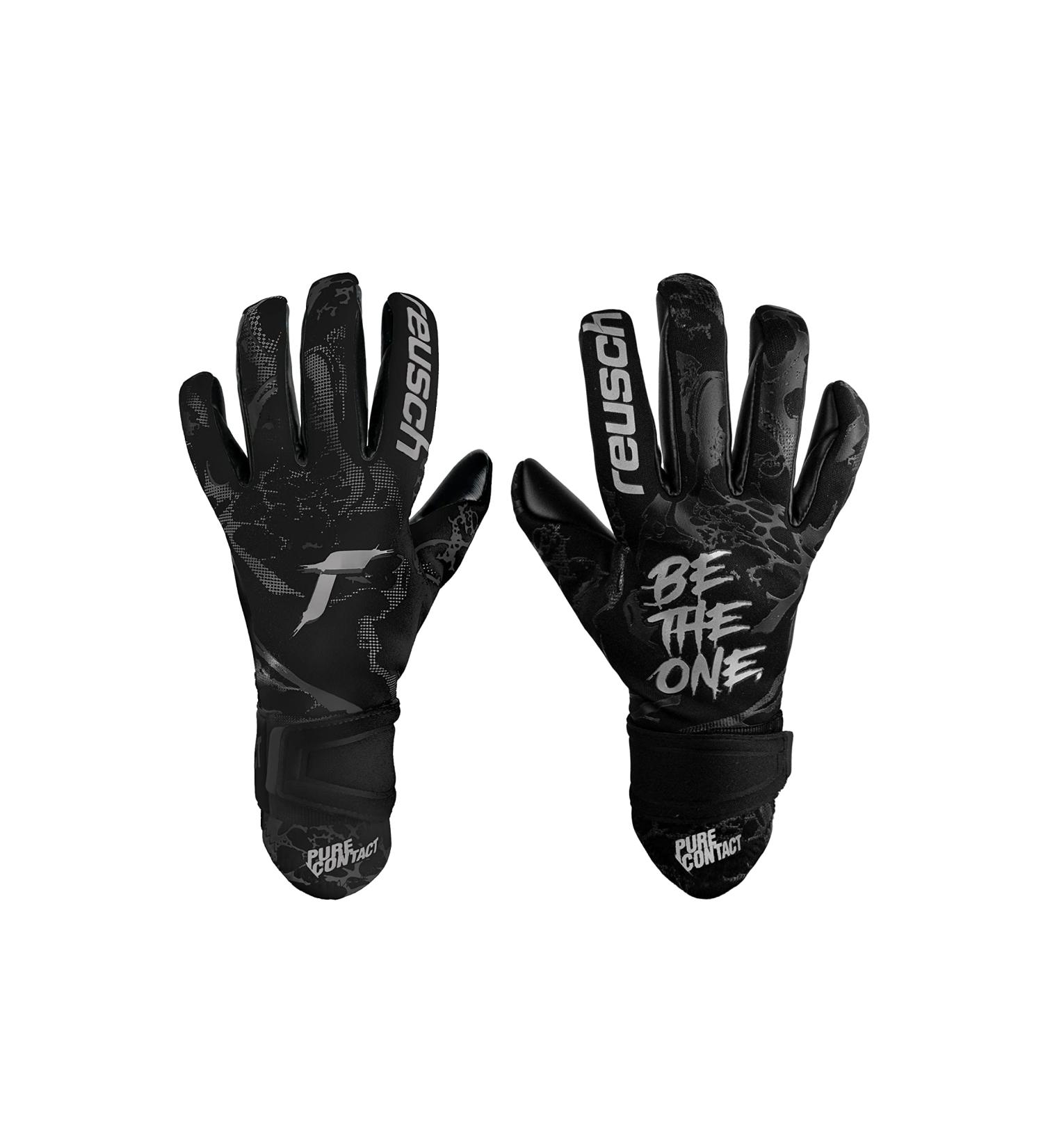 Reusch Unisex Youth Goalkeeper Gloves Pure Contact Infinity Junior - Excellent Grip & Inner Seam Cut 7 - Black - Buy Online on SooperMarket.com