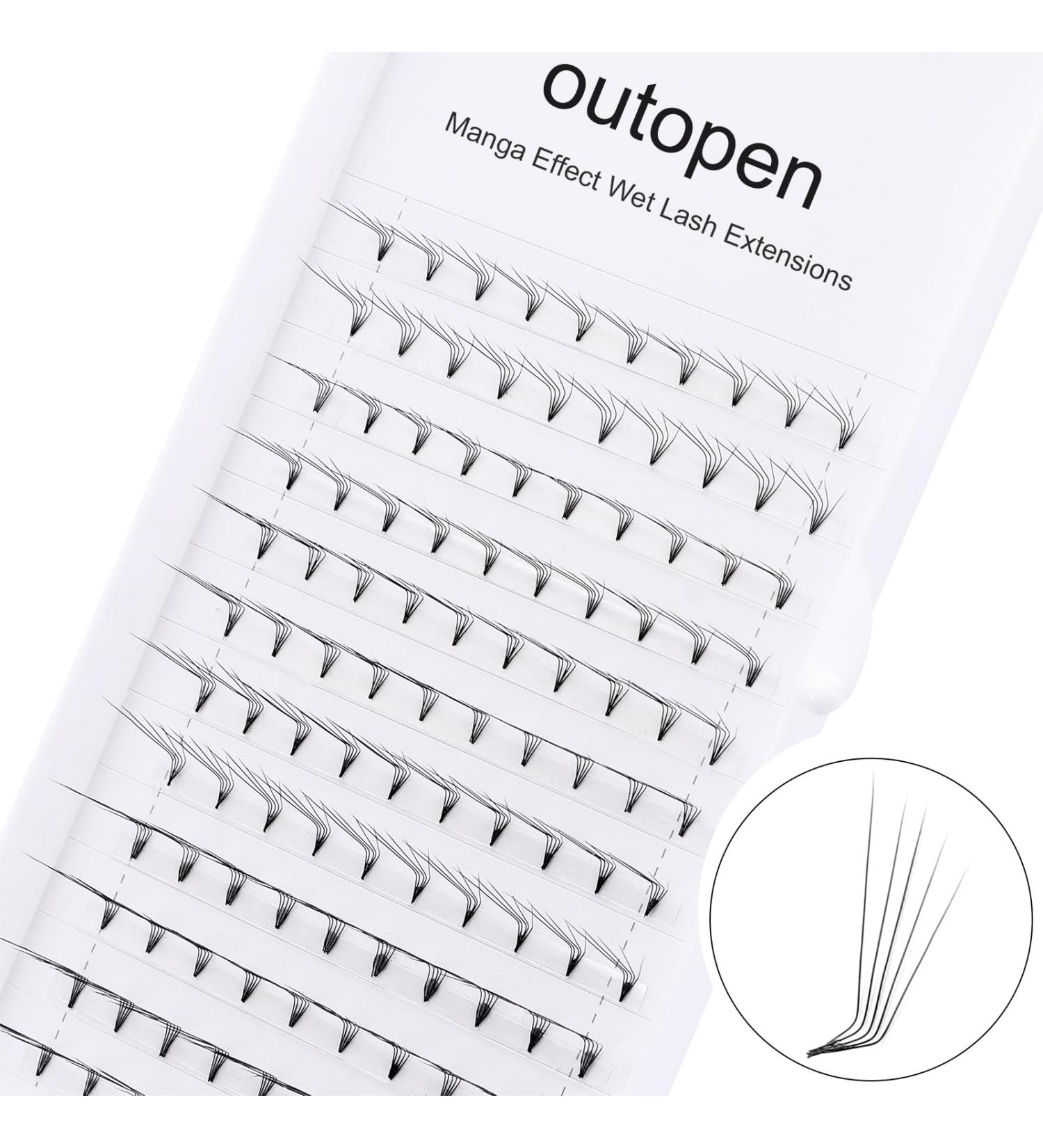 Buy Outopen L Curl Eyelash Extension Supplies | Cat Eye & Fox Eye Makeup | 0.05mm DIY Individual Eyelash Extensions (8-13mm Mixed) - Fast International Shipping - Buy Online on SooperMarket.com