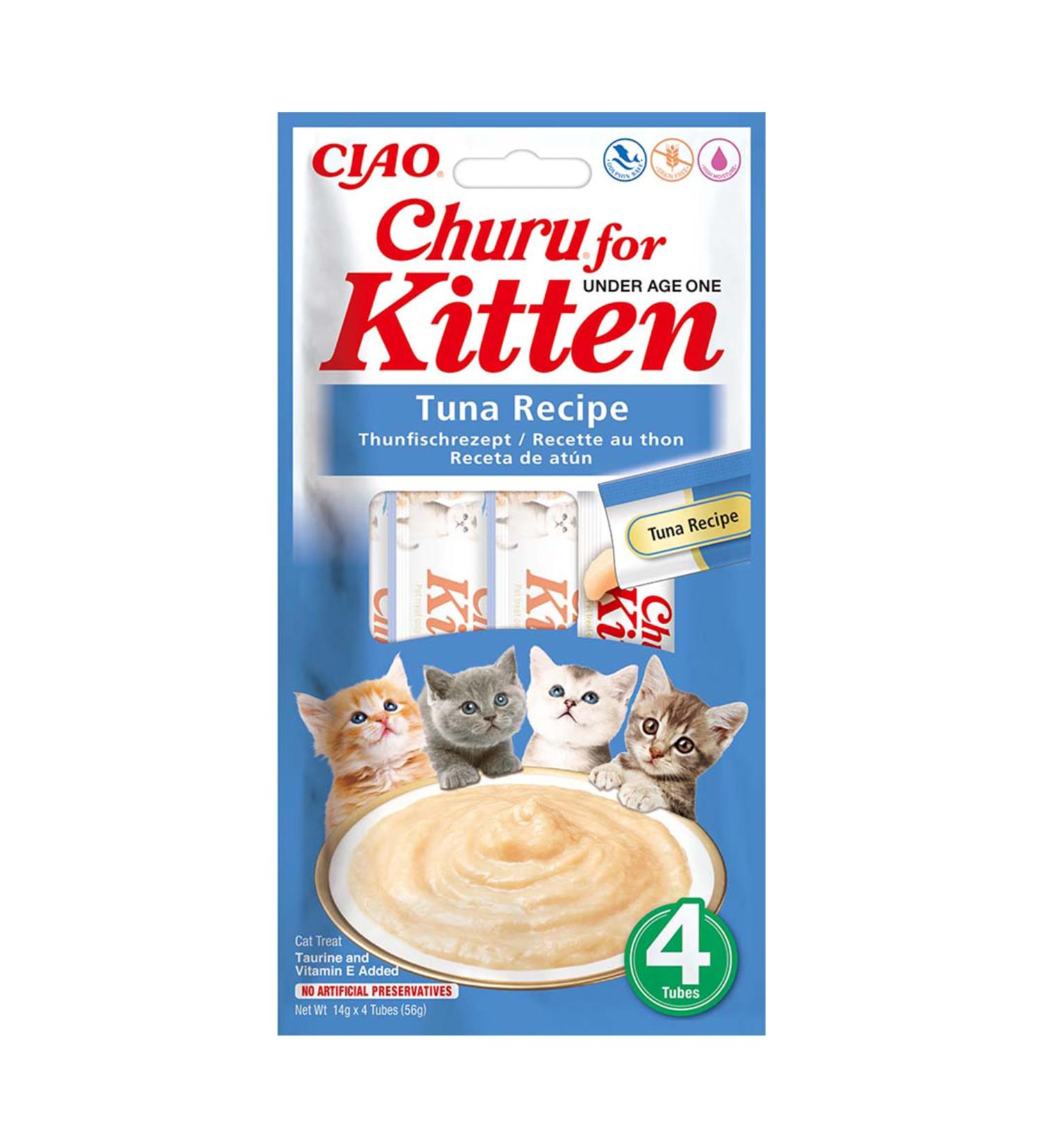 Churu Katzensnacks for Kittens - Healthy Tuna Treats for Young Cats Under 12 Months (56 Pieces 1 Pack) - Buy Online on SooperMarket.com