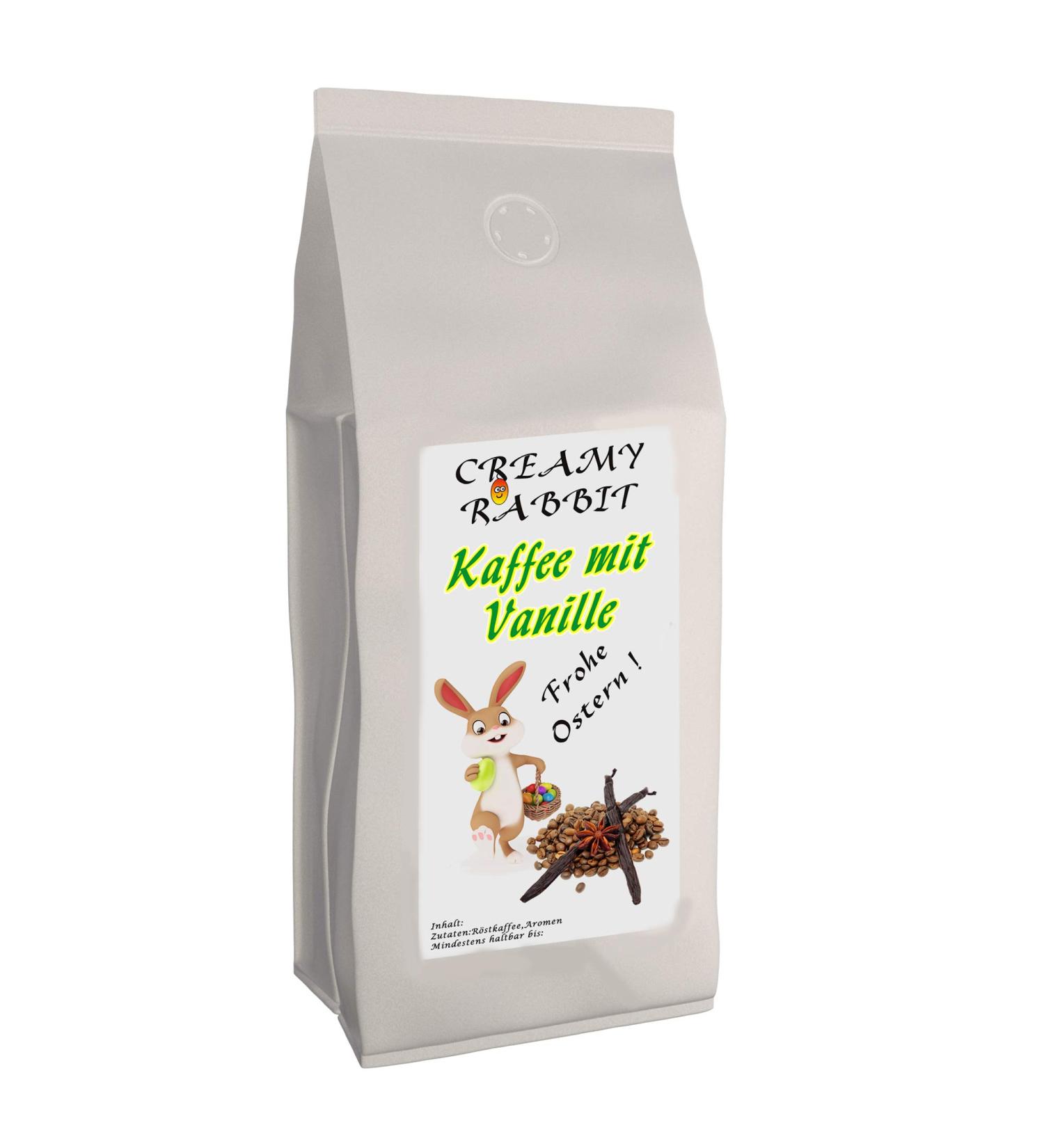 Easter coffee Creamy Rabbit with vanilla flavor | 500 g whole beans | Flavored coffee as an Easter gift | Flavoured Coffee