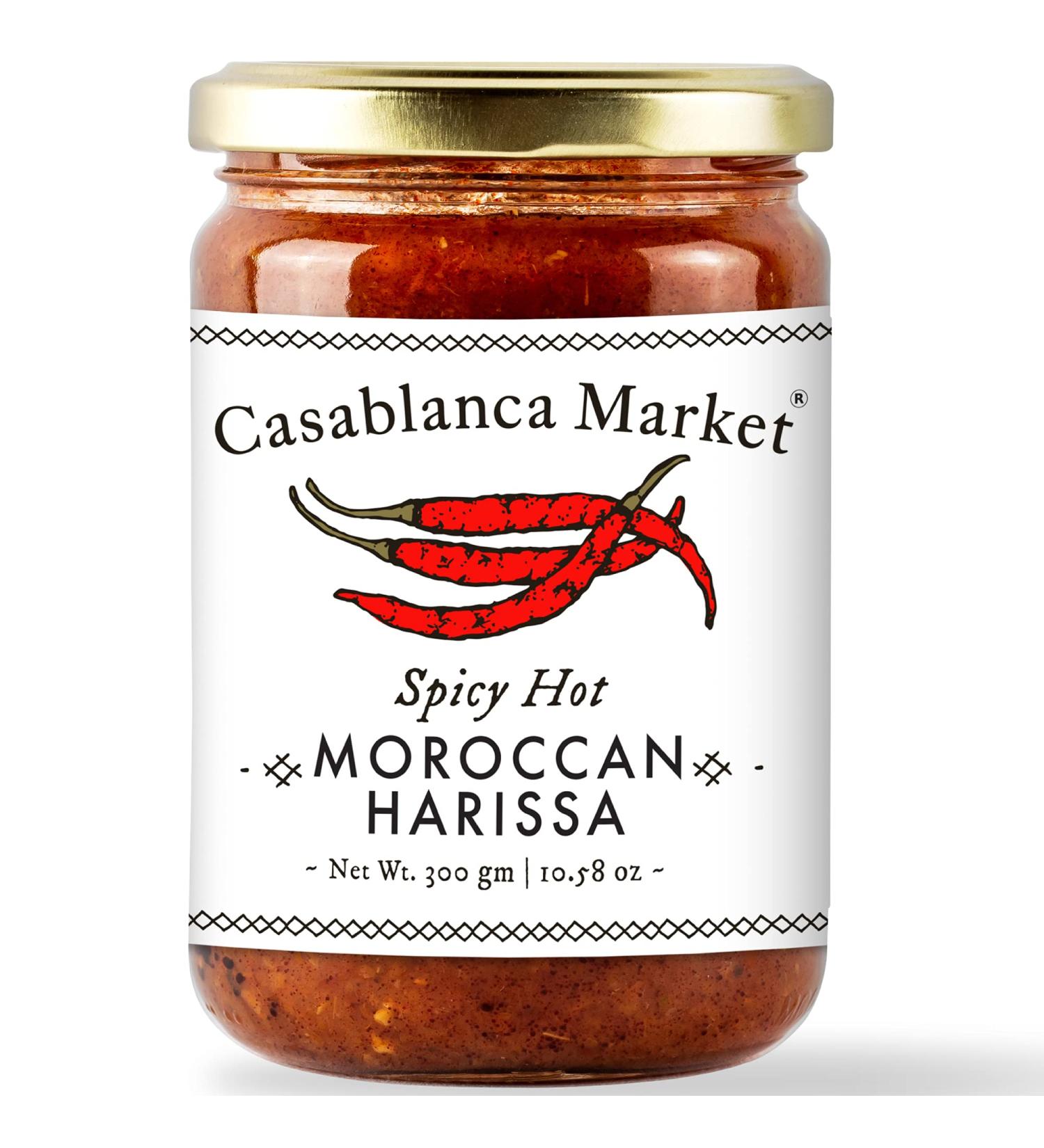 Casablanca Market Harissa Gourmet Hot Sauce - Moroccan North African Spice Gift - 10.58oz - Buy Online on SooperMarket.com