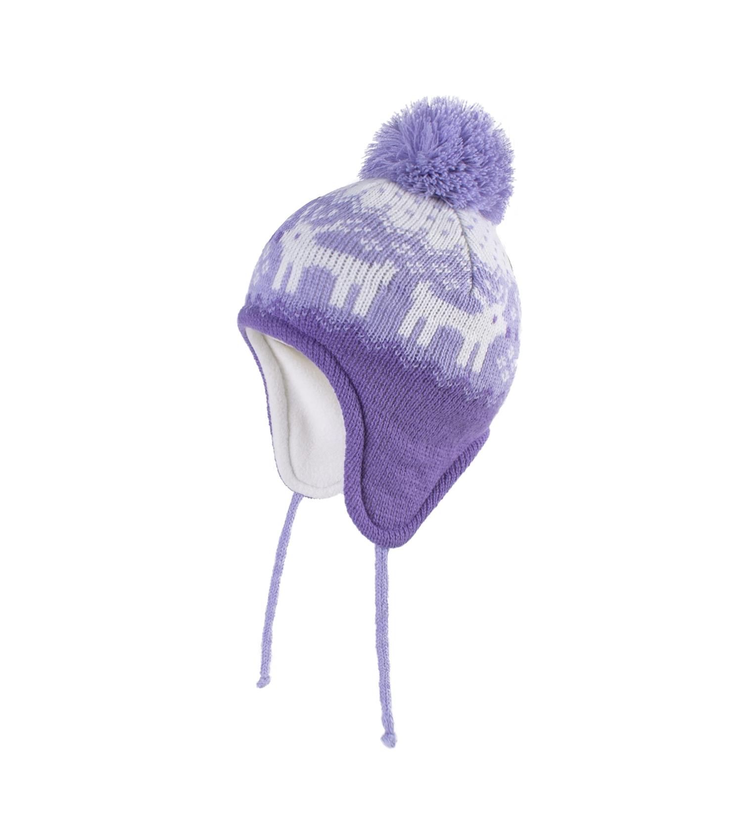 Toddler Winter Hat with Earflap for Boys and Girls - Deer-Purple (2-4 Years) - Buy Online on SooperMarket.com