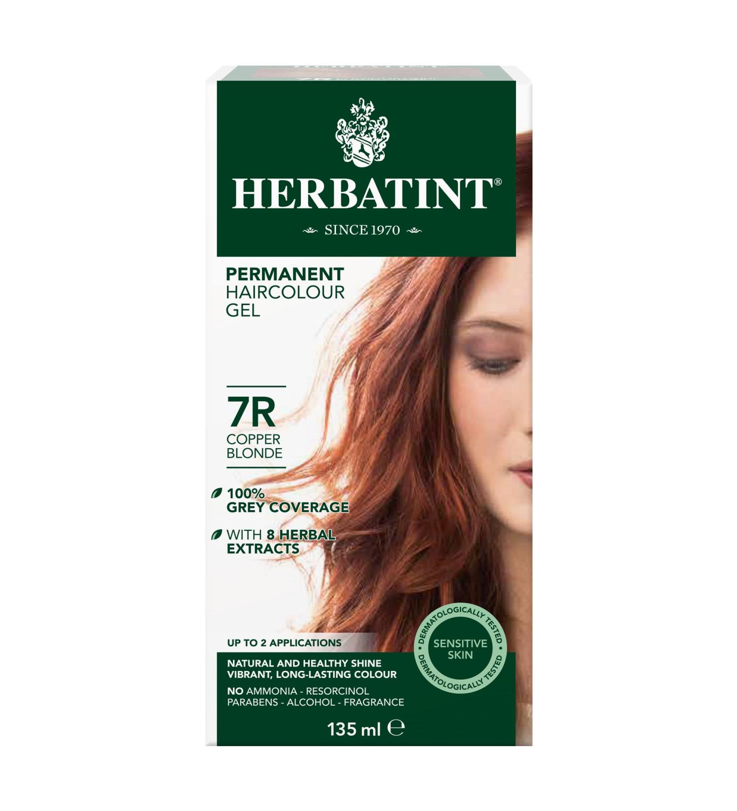 Herbatint 7R Copper Blonde Hair Dye - Natural & Vegan Formula - Buy Online on SooperMarket.com
