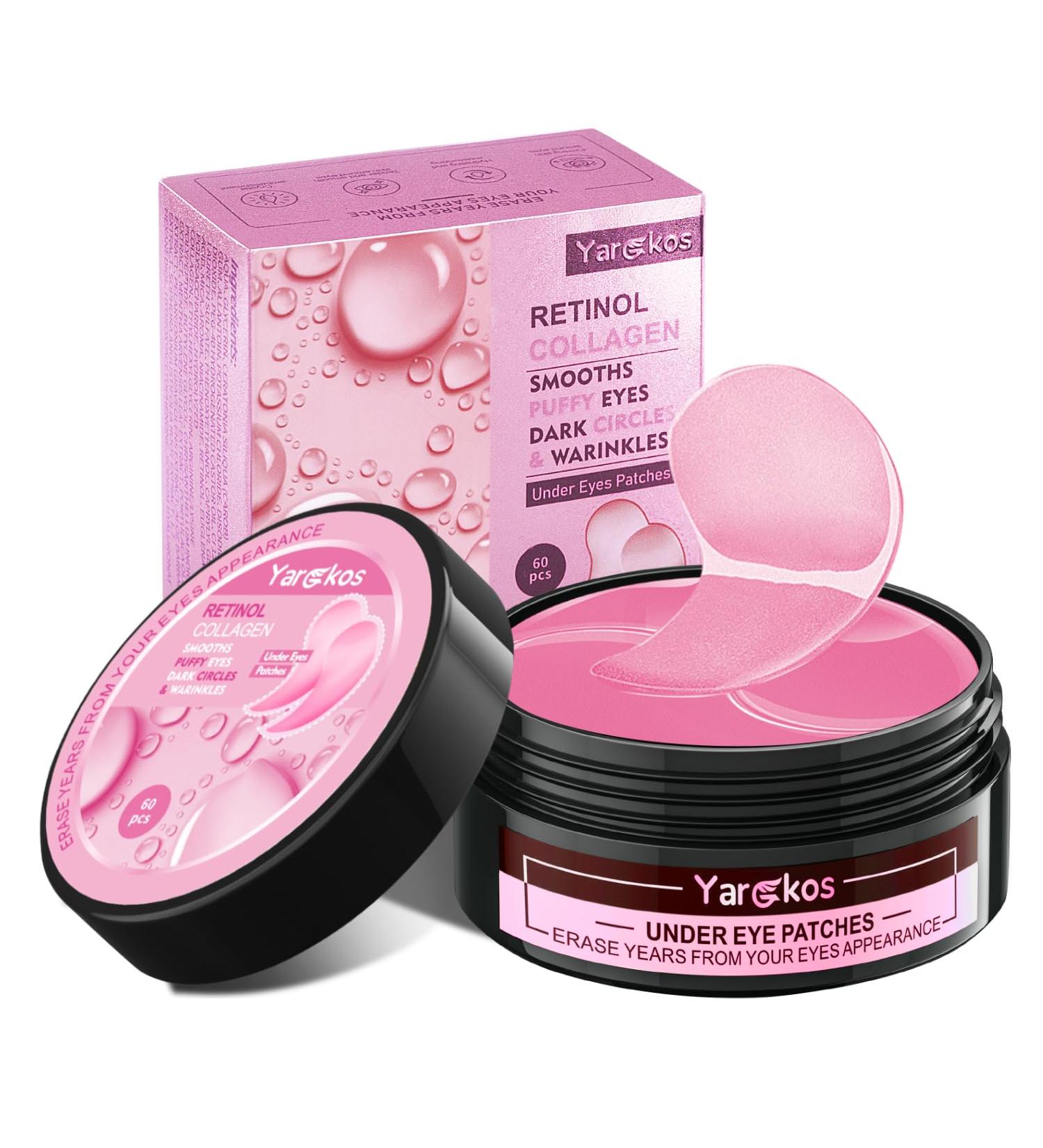 60 Pcs Pink Under Eye Patches 30 Pairs Women Undereye Mask for Puffy Eyes Dark Circles Treatment Beauty Skin Care Products Men Collagen Gel Pads Hydrating for Eye Bags Puffiness Wrinkle 1 count (Pack of 1) - Buy Online on SooperMarket.com
