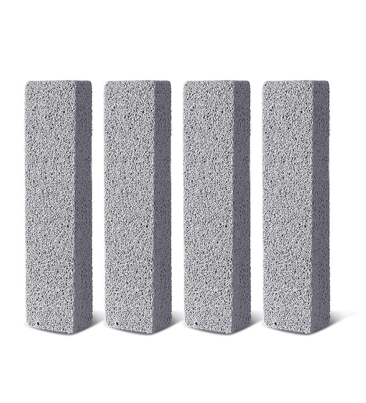 4 Pcs Pumice Stone for Toilet Cleaning Block Hard Pumice Toilet Cleaner for Toilet Tiles Bath Pool Grills Sink Stains Removal Tool - Buy Online on SooperMarket.com