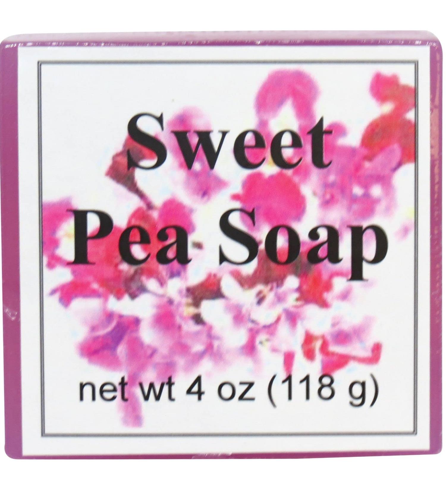 Sweet Pea Glycerin Soap - Eclectic Lady | 4 oz Bar for Luxurious Skin Care | International Shipping Available - Buy Online on SooperMarket.com